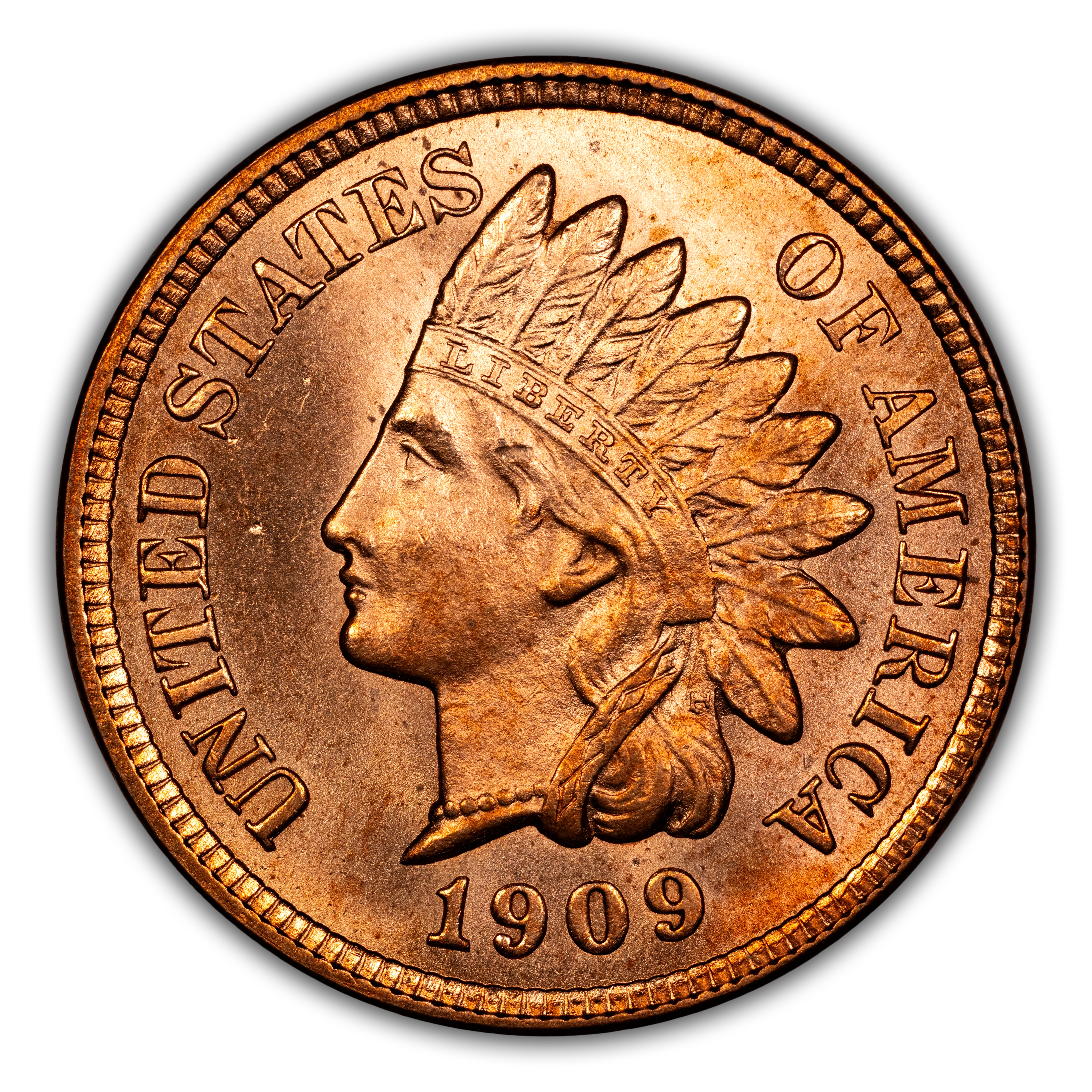 1909 1c Indian MS BN thumbnail 3
