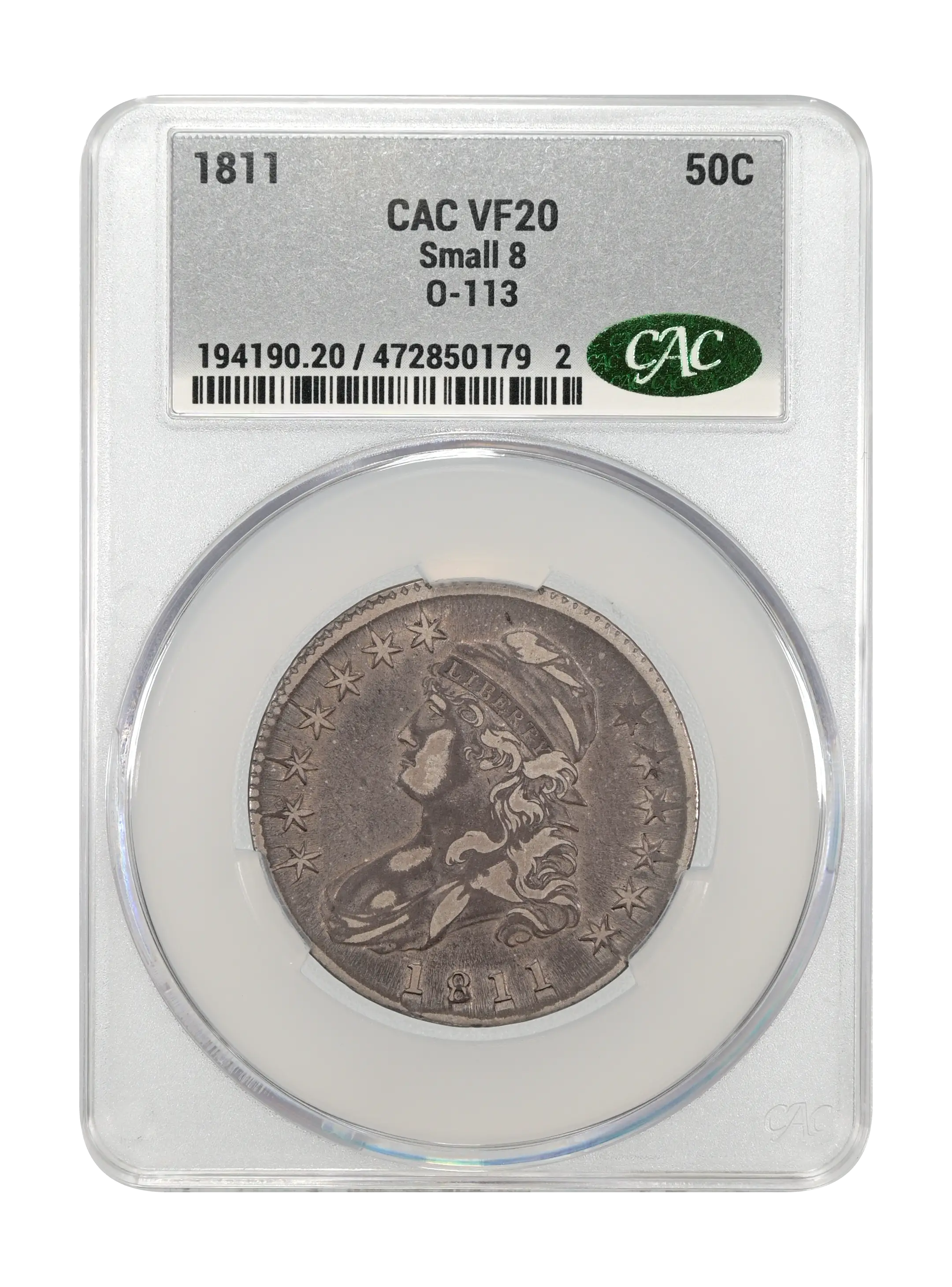 1811 50c Small 8, O-113 MS thumbnail 13
