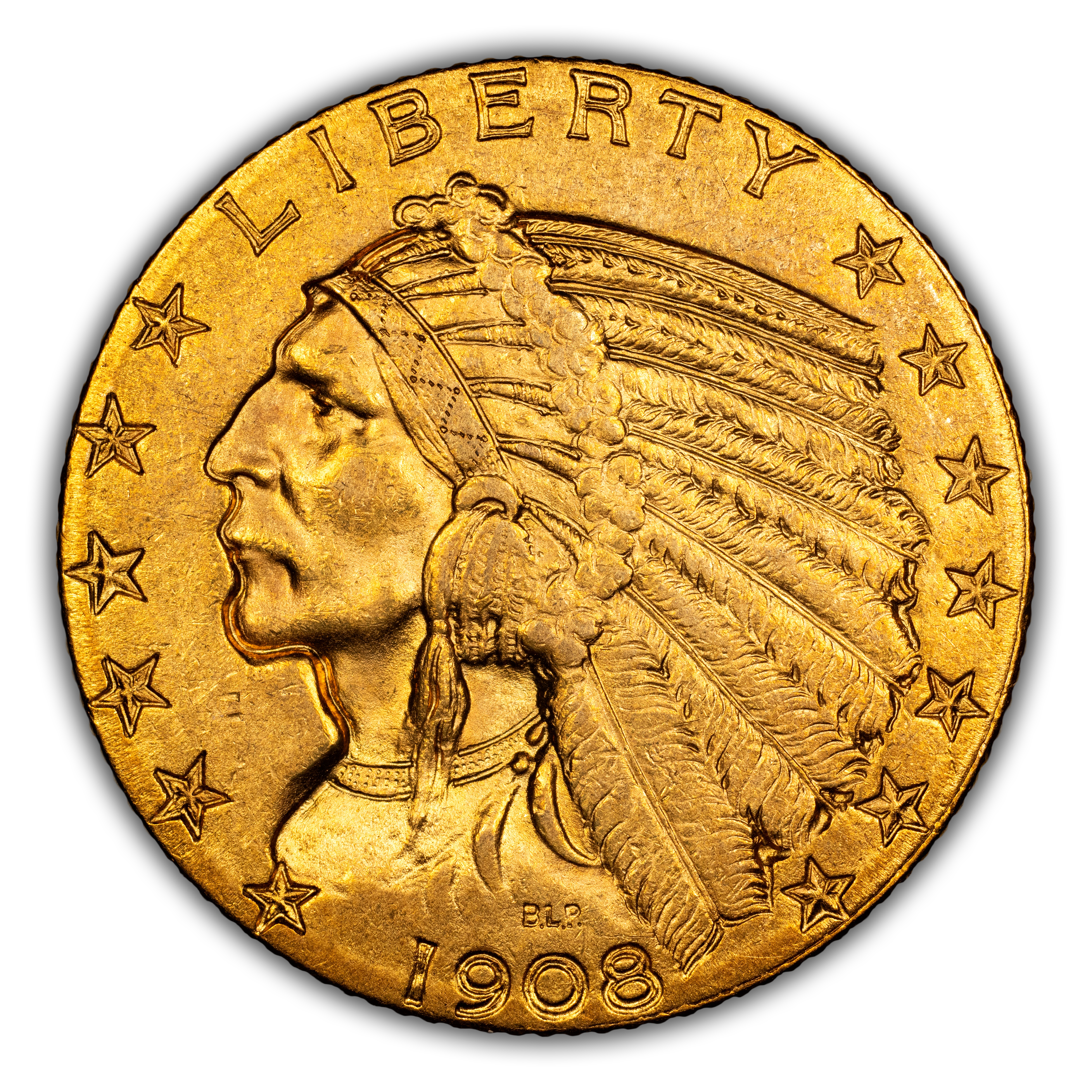 1908 $5  Indian MS thumbnail 3