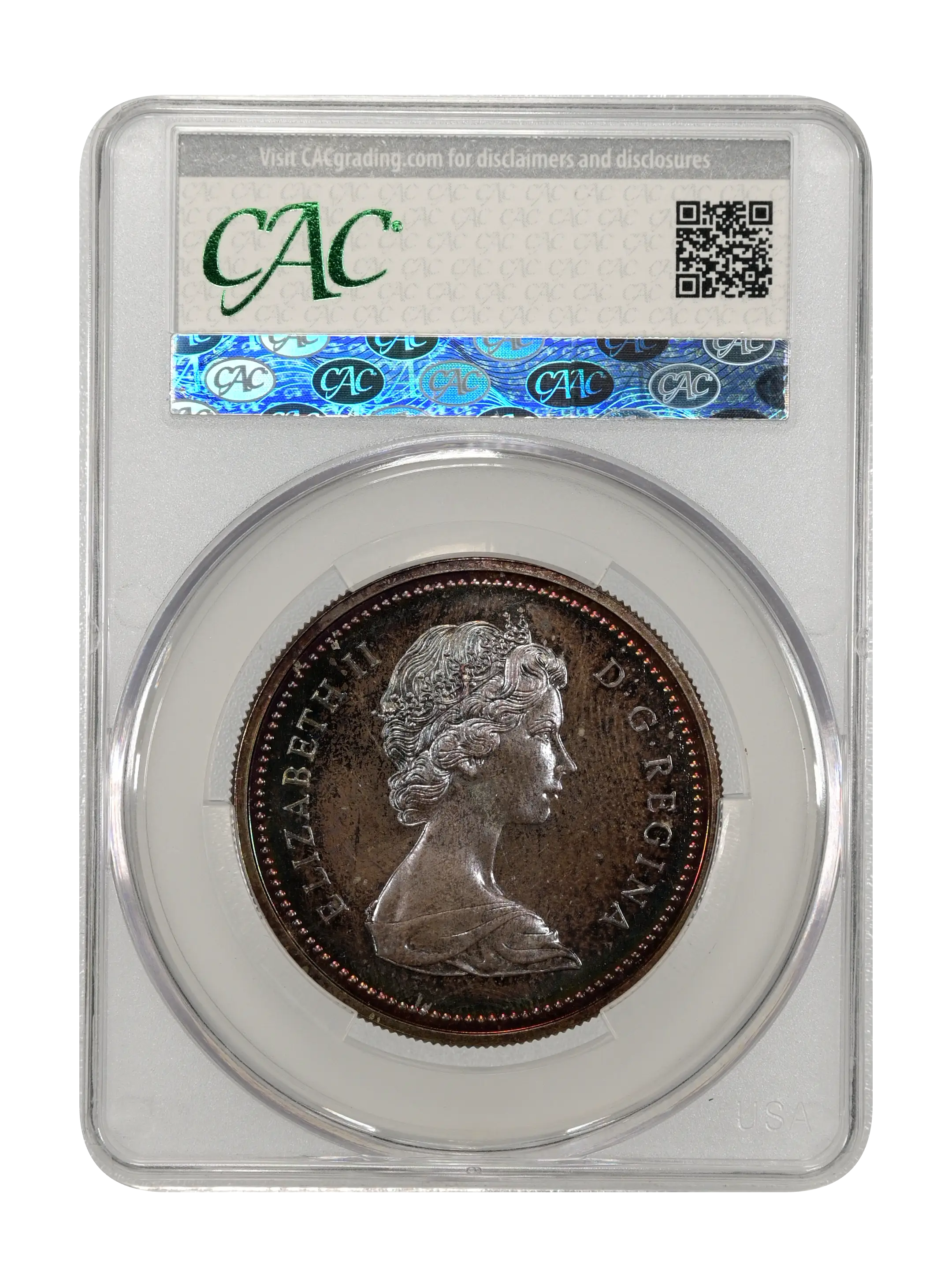 1871-1971 S$1  Silver, British Columbia Centennial SP thumbnail 8