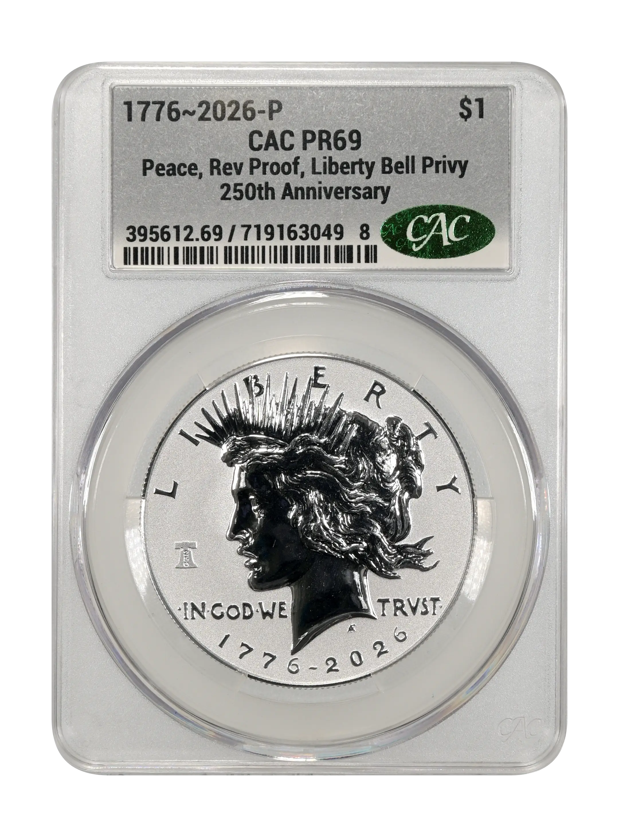 1776~2026-P S$1  Peace, Liberty Bell Privy, Reverse Proof PR thumbnail 11