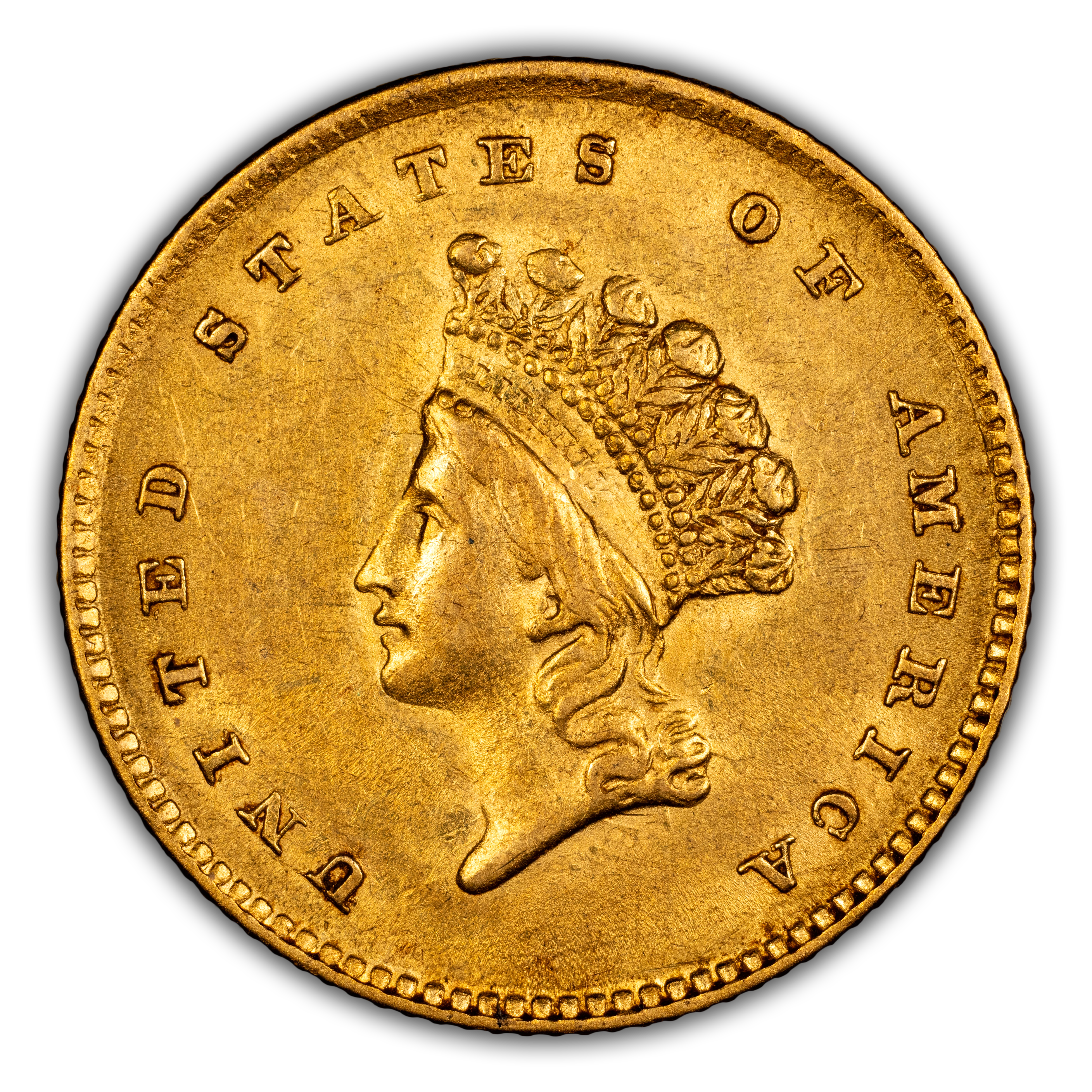 1854 G$1 Type 2 MS thumbnail 3
