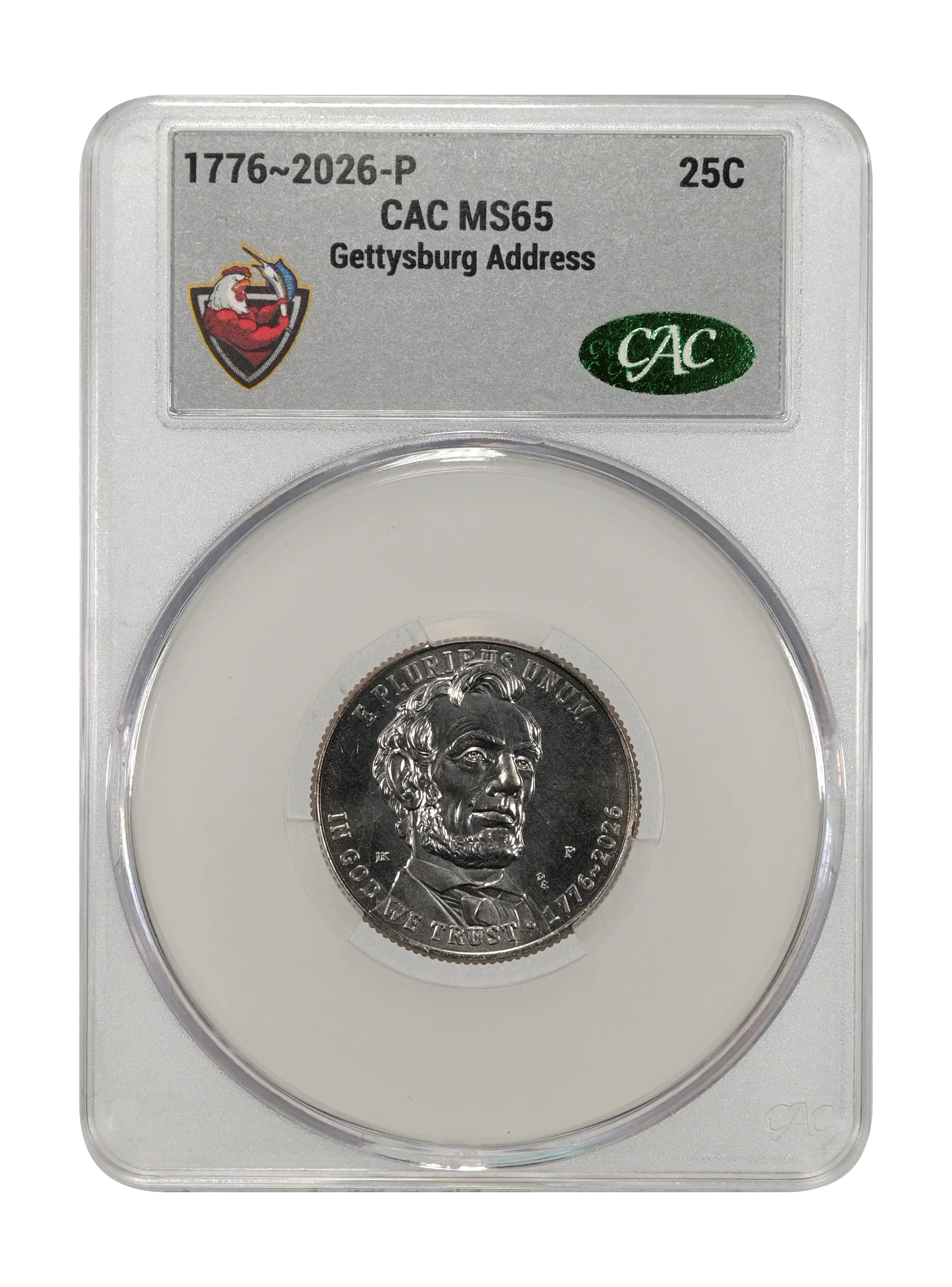 1776~2026-P 25c Gettysburg Address MS thumbnail 14