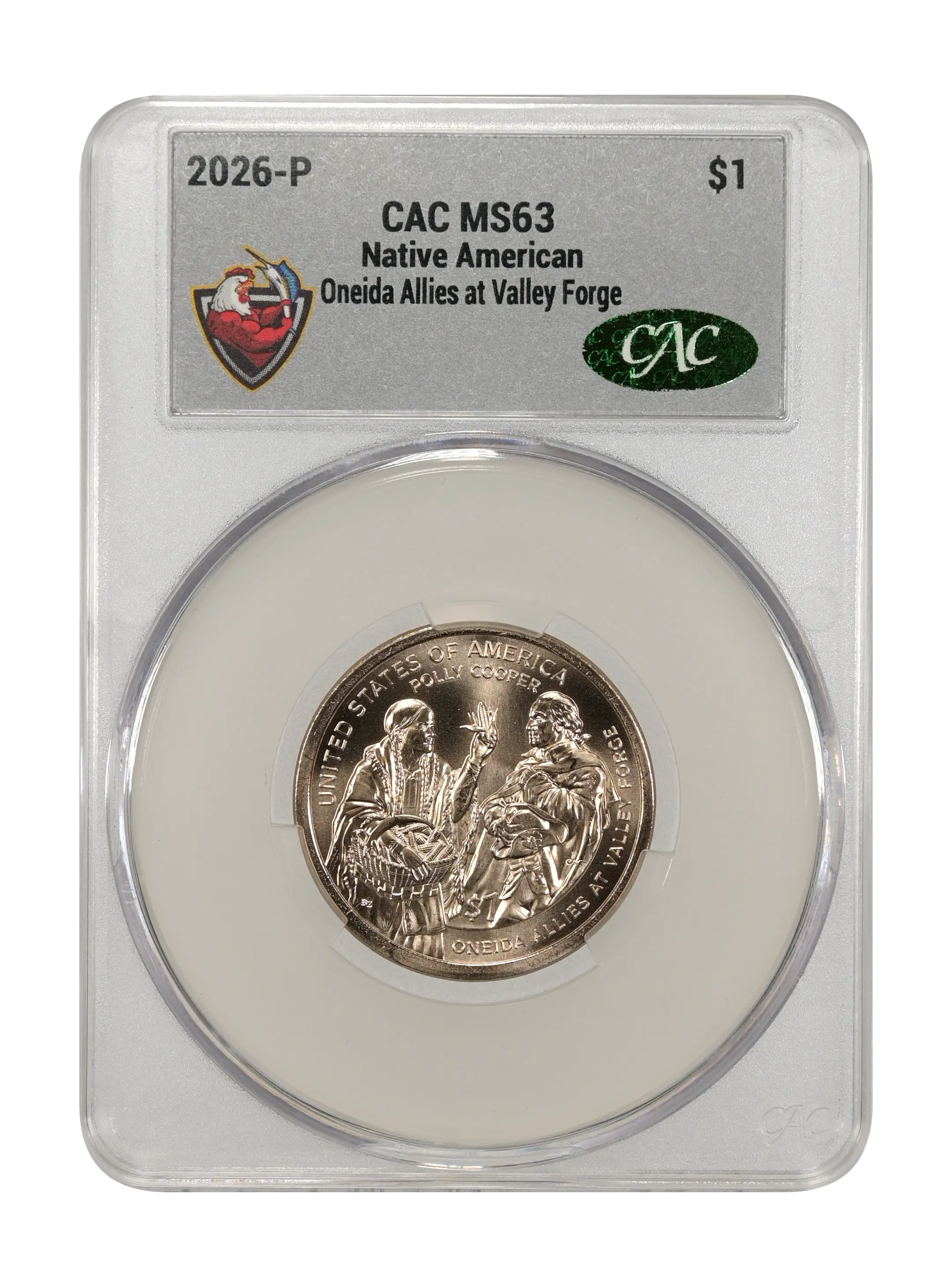 2026-P $1  Native American, Oneida Allies at Valley Forge MS thumbnail 5