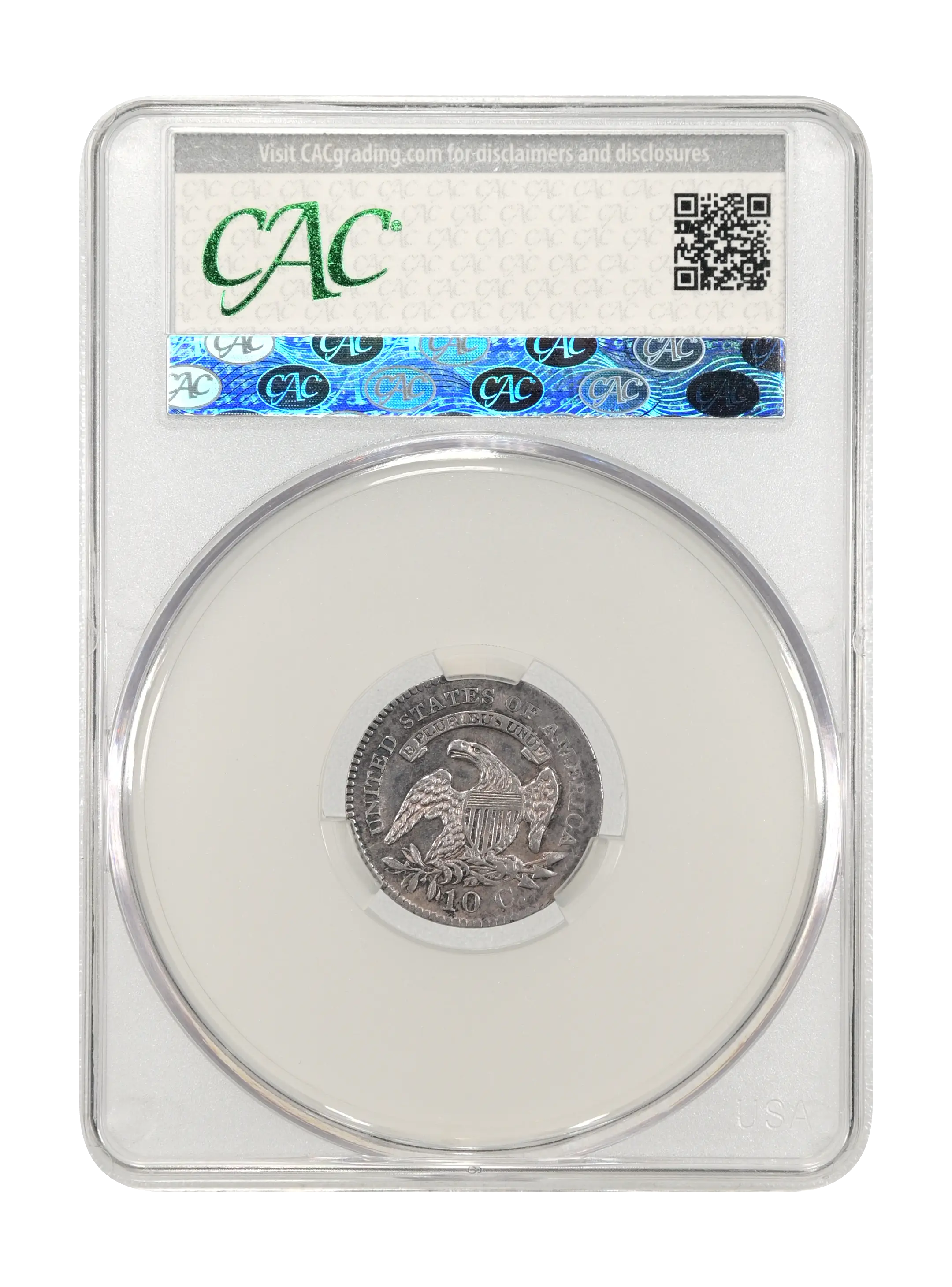 1827/7 10c Pointed Top 1, JR-1 MS thumbnail 13