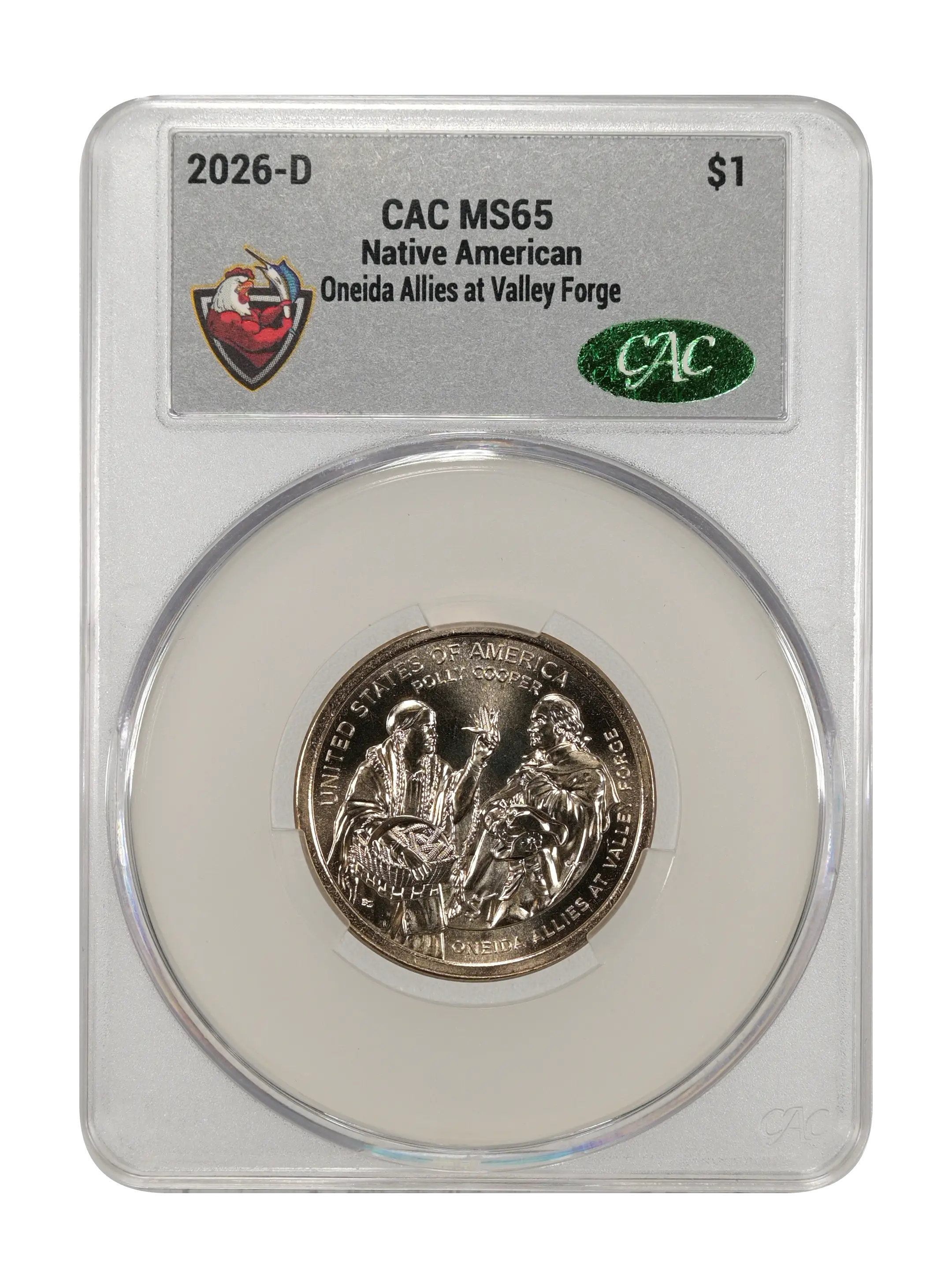 2026-D $1  Native American, Oneida Allies at Valley Forge MS PL thumbnail 6