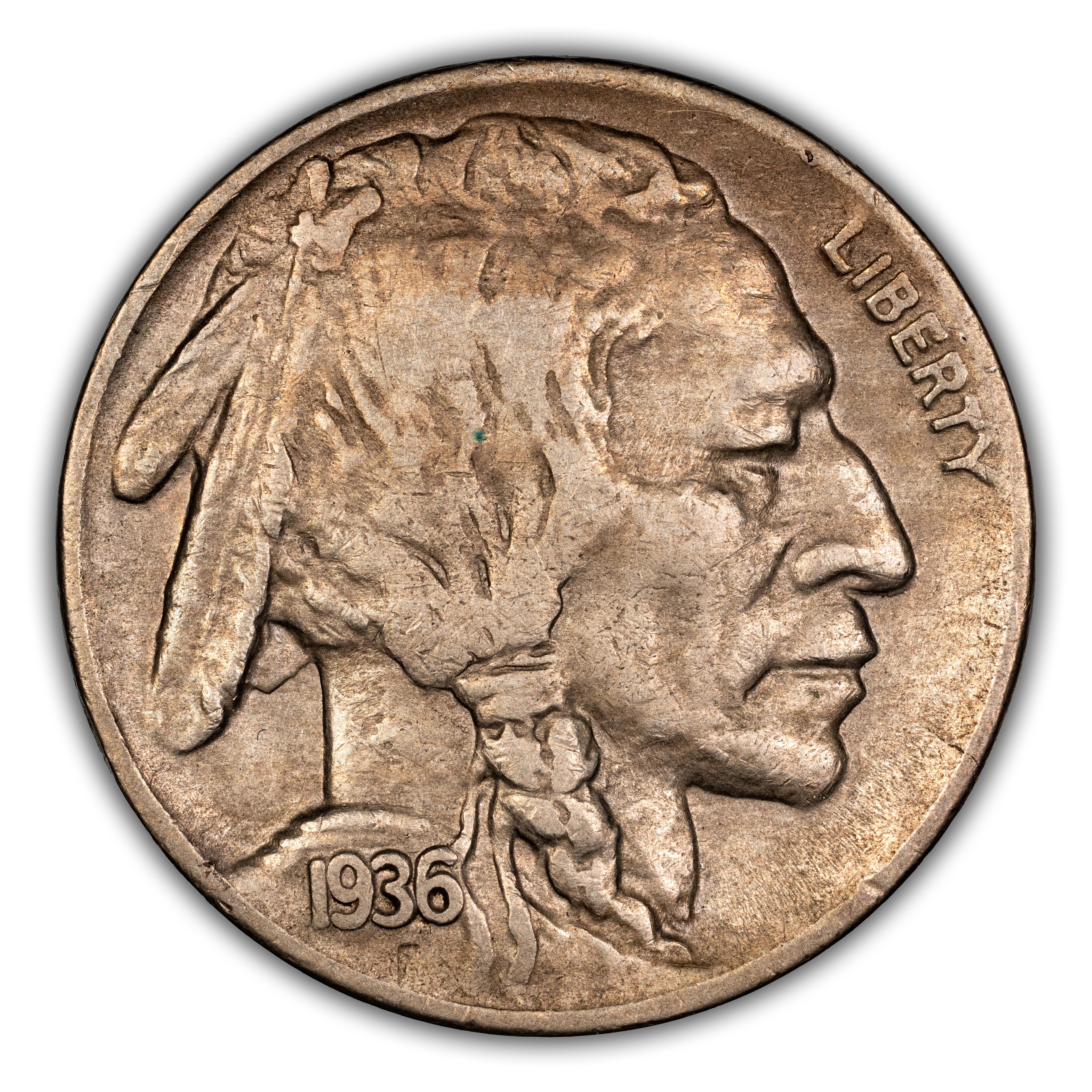 1936-D 5c 3 1/2 Legs MS