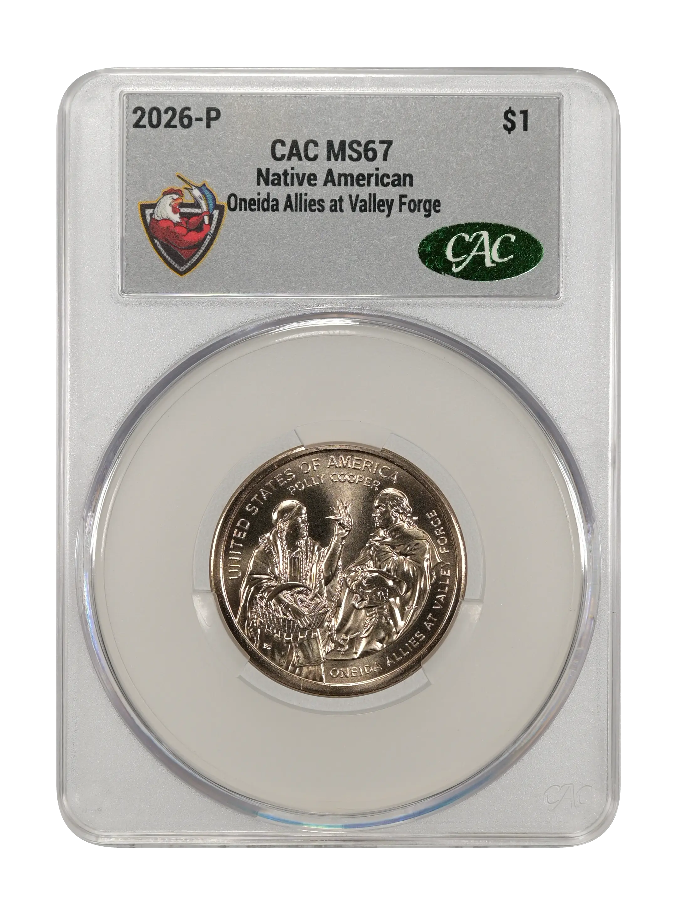 2026-P $1  Native American, Oneida Allies at Valley Forge MS thumbnail 6