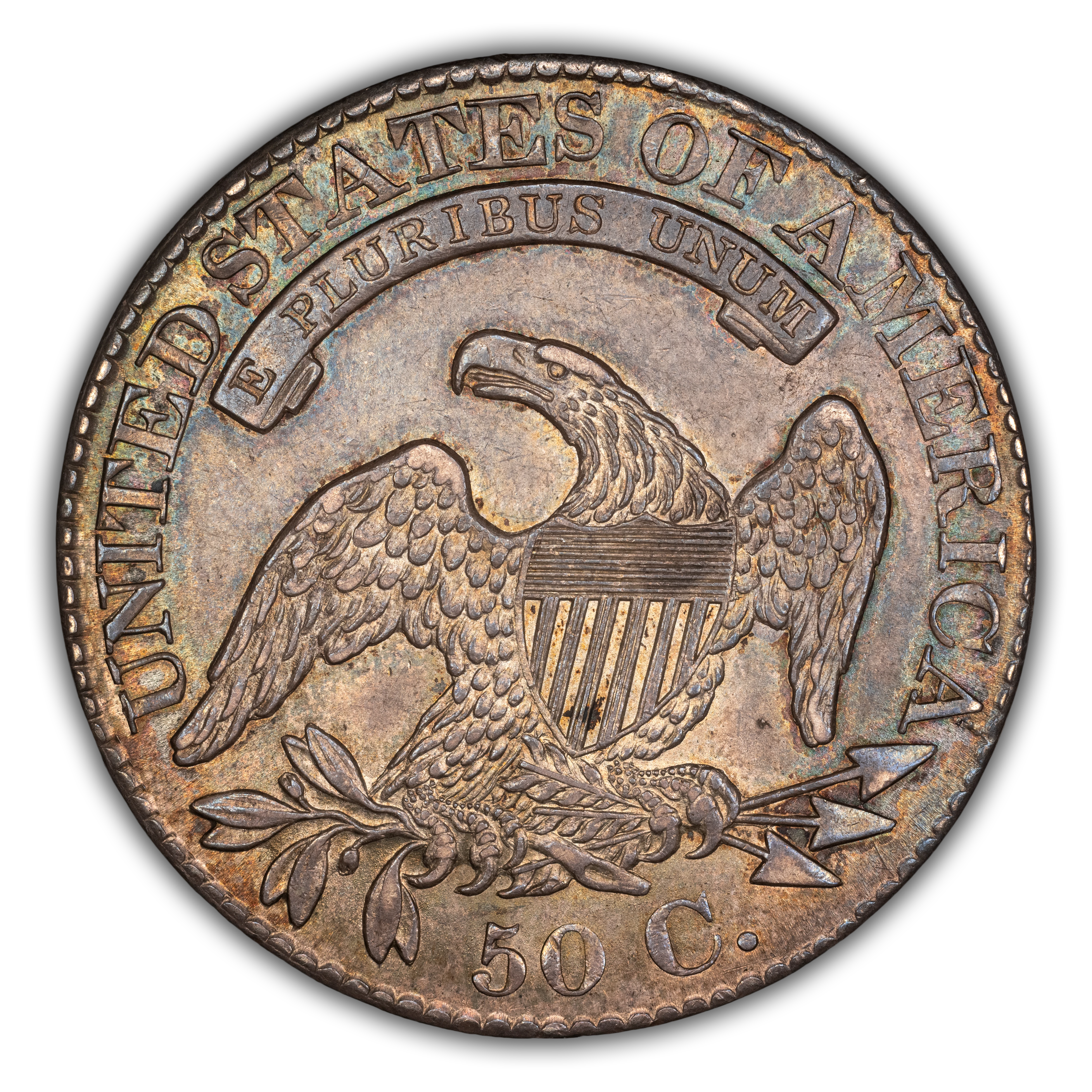 1827/6 50c Overdate, O-102 MS thumbnail 6