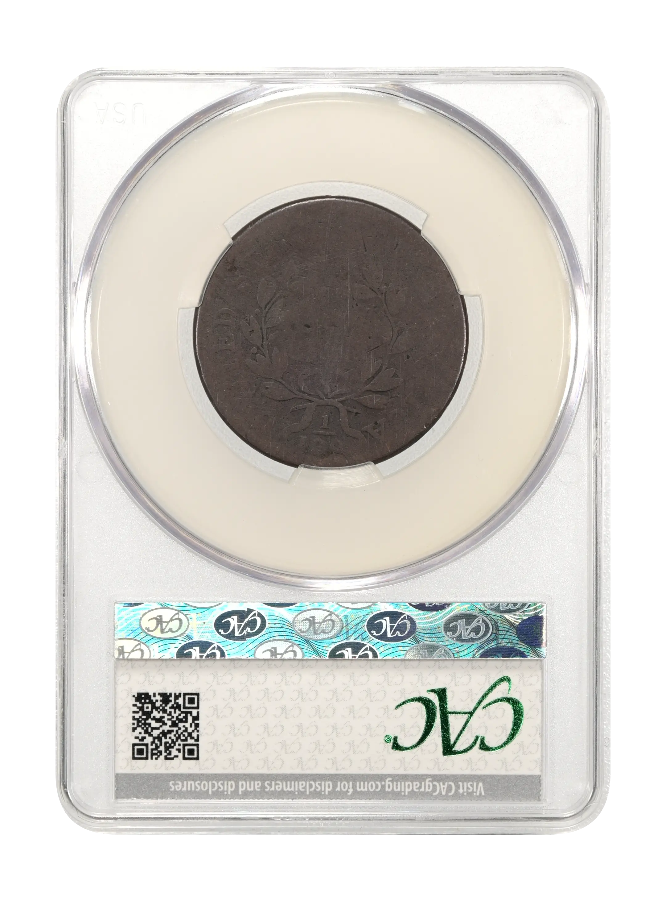 1796 1c Draped Bust, Reverse of 1797, S-114 MS BN thumbnail 5