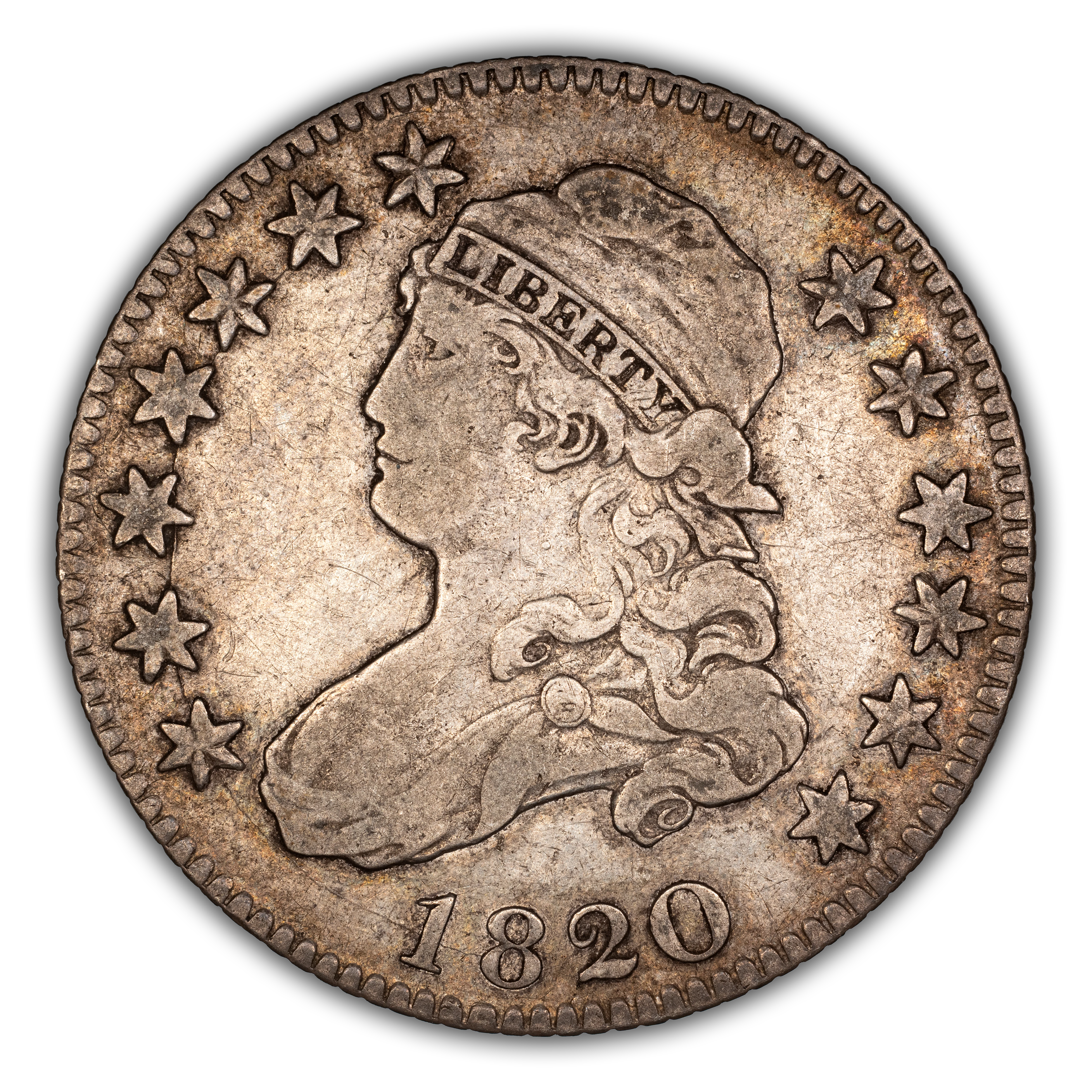 1820 25c Medium 0, B-3 MS thumbnail 2
