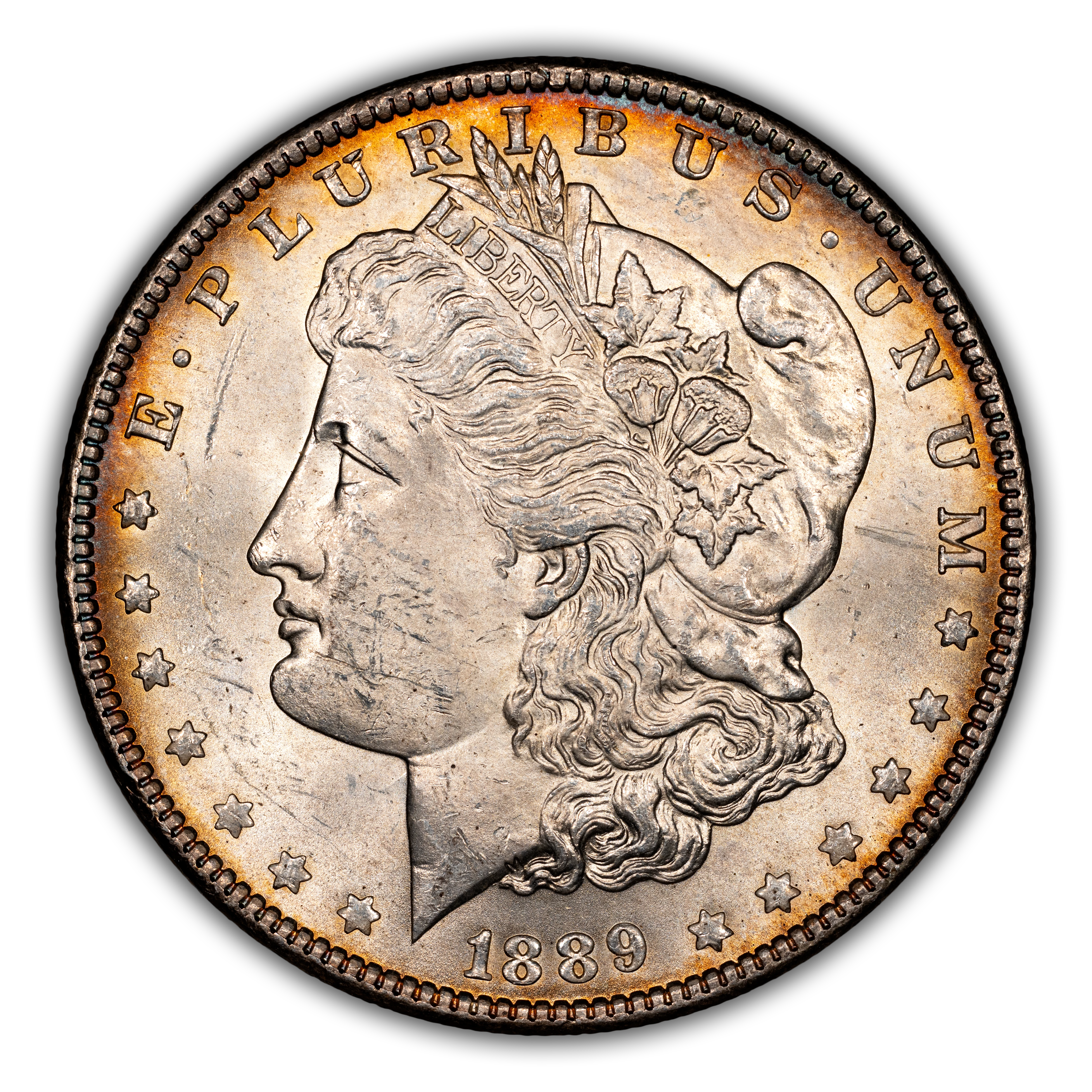 1889 $1  Pitted & Clashed Reverse, VAM-5B  MS thumbnail 2