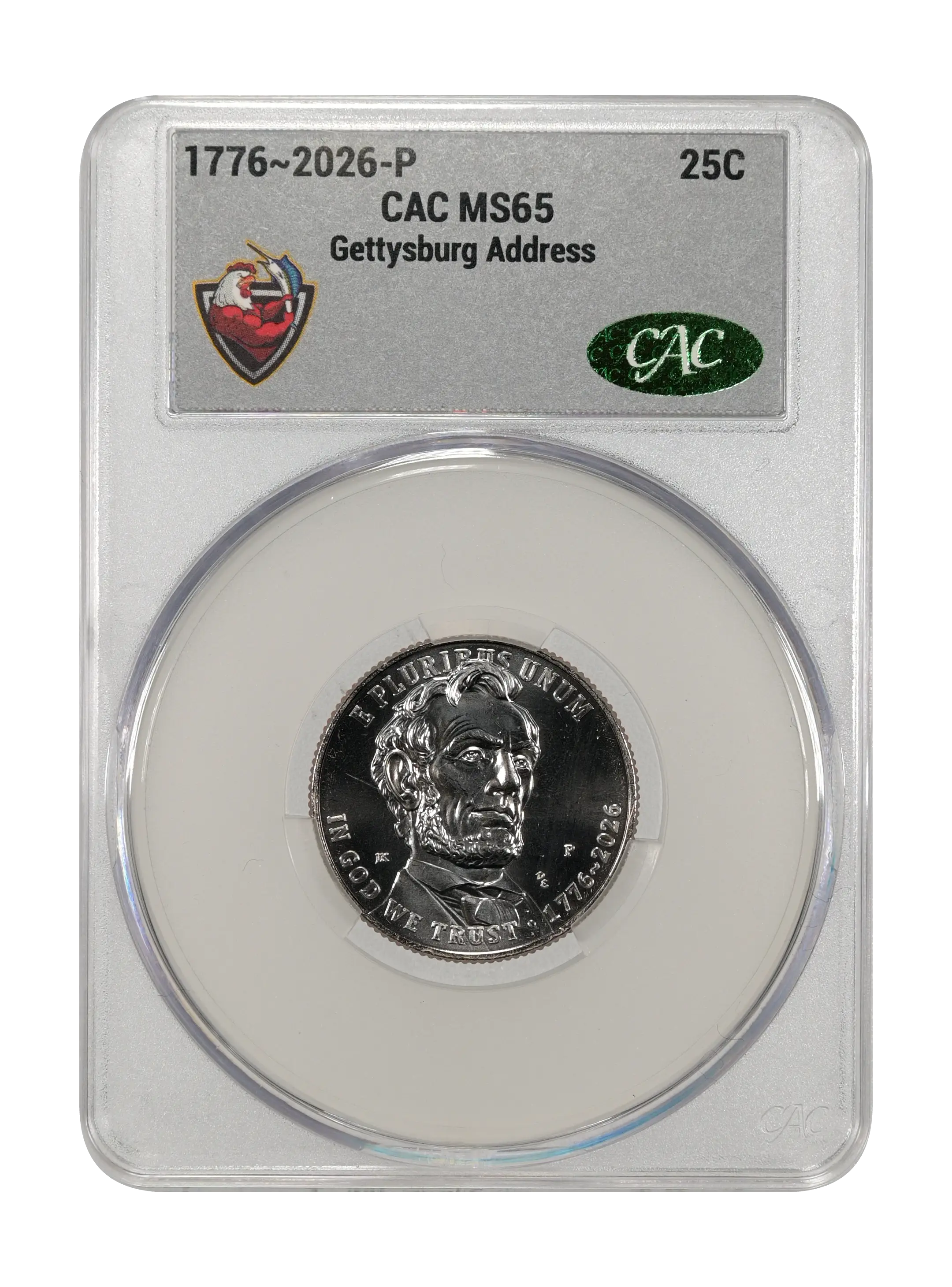 1776~2026-P 25c Gettysburg Address MS thumbnail 15