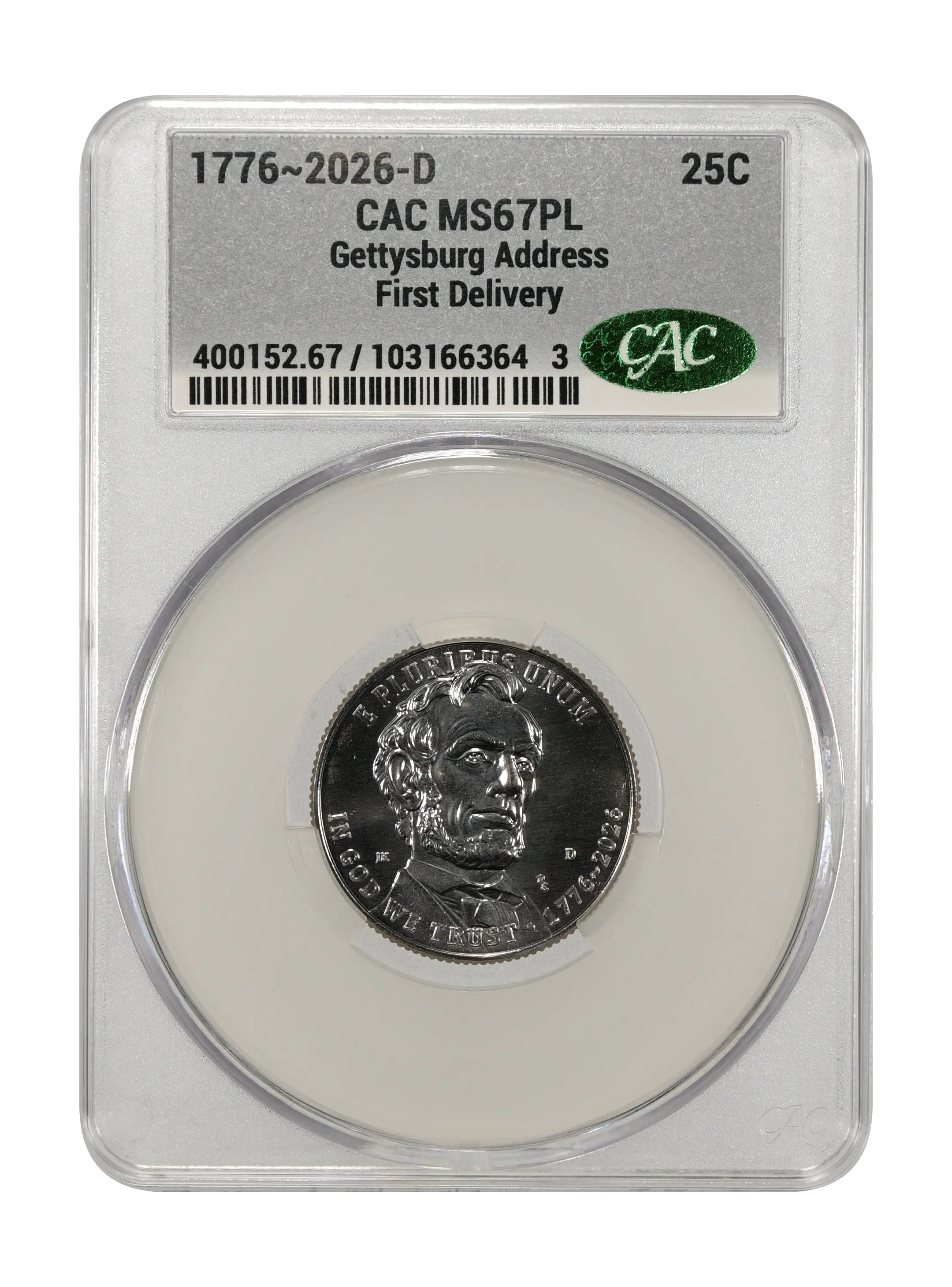 1776~2026-D 25c Gettysburg Address MS PL thumbnail 7