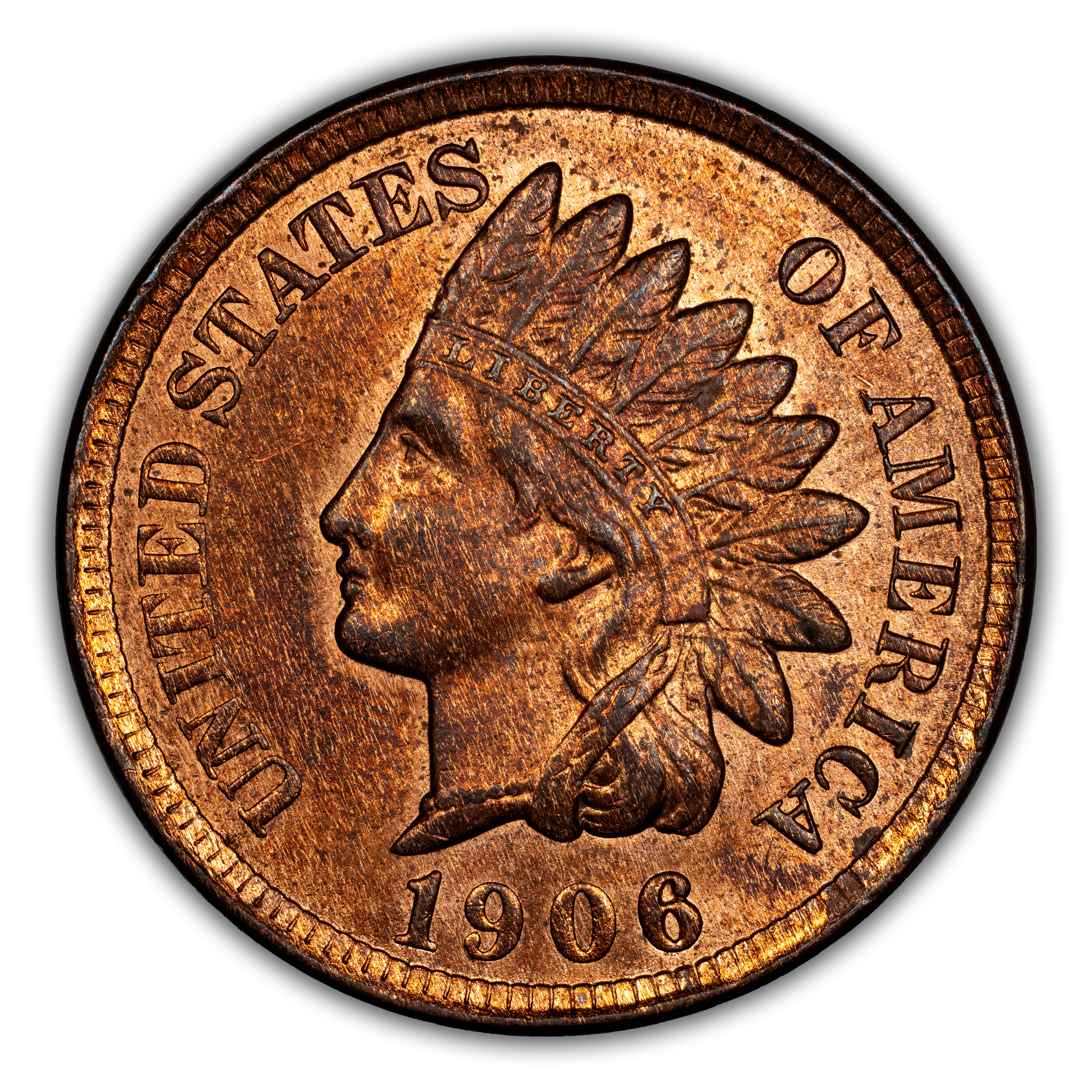 1906 1c Repunched Date, FS-303, S-20 MS BN thumbnail 2