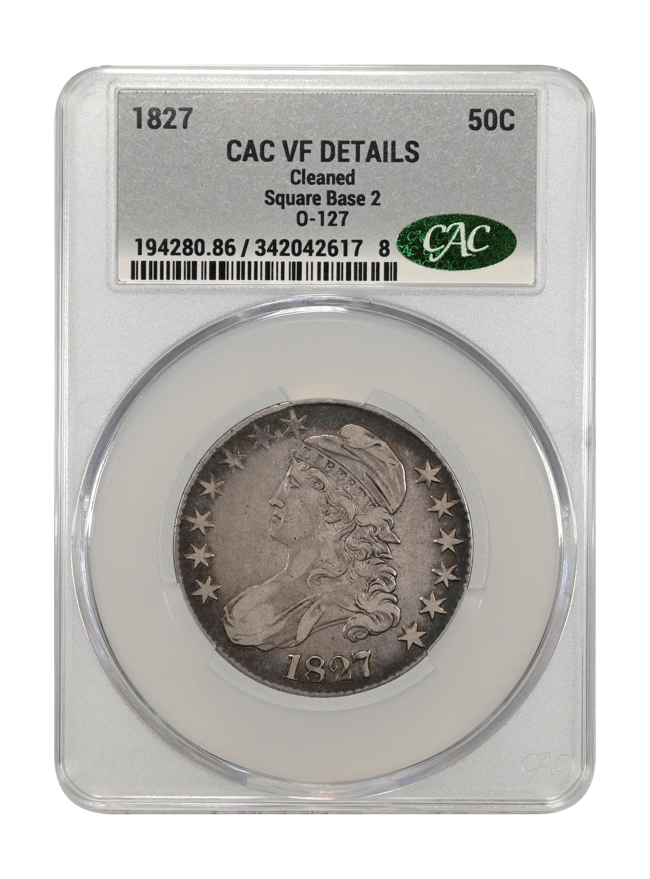 1827 50c Square Base 2, O-127 MS thumbnail 11
