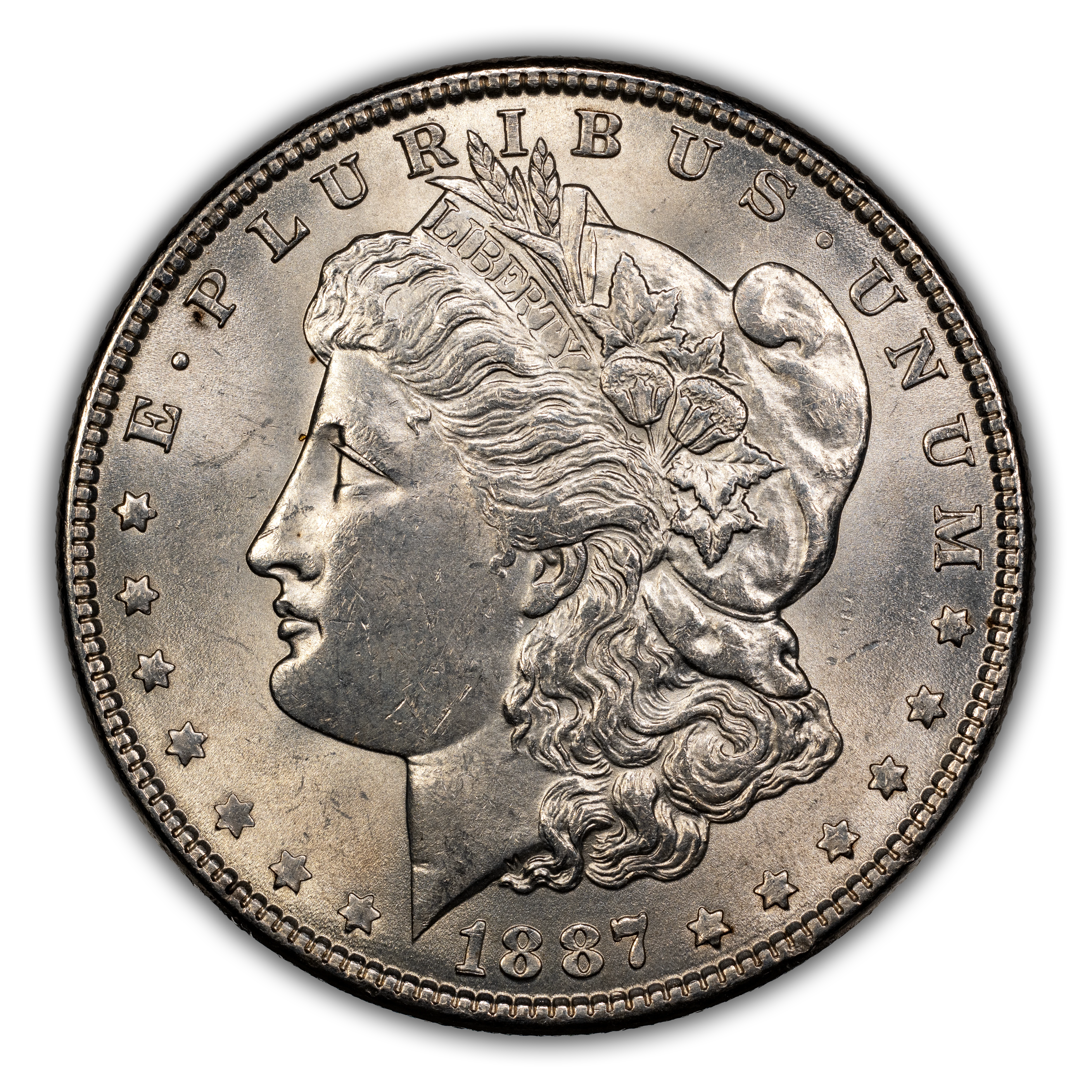 1887 $1  Doubled Stars, Clashed Dies, VAM-13A MS thumbnail 2