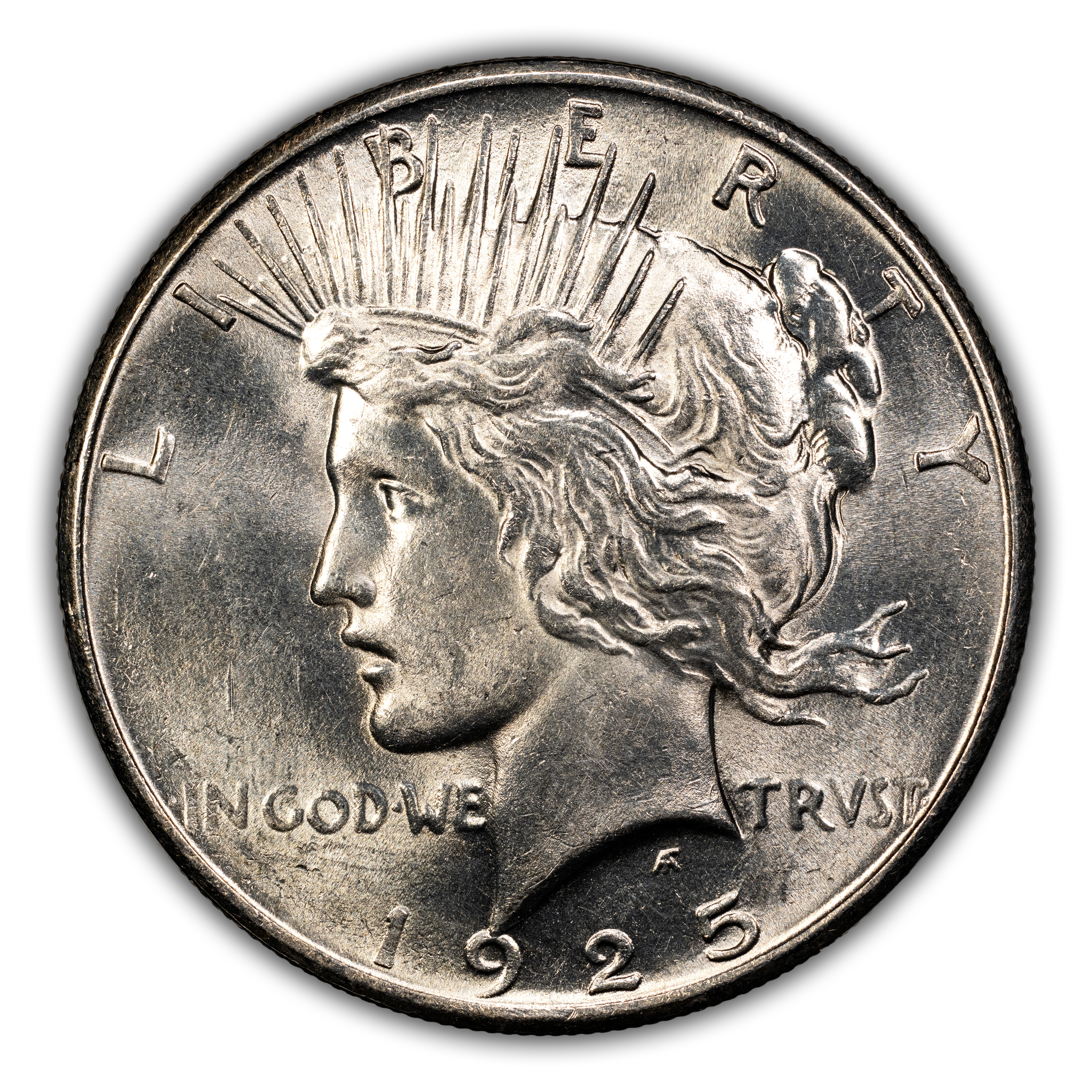 1925 $1  Tiara Die Gouge, VAM-1A2 MS thumbnail 3