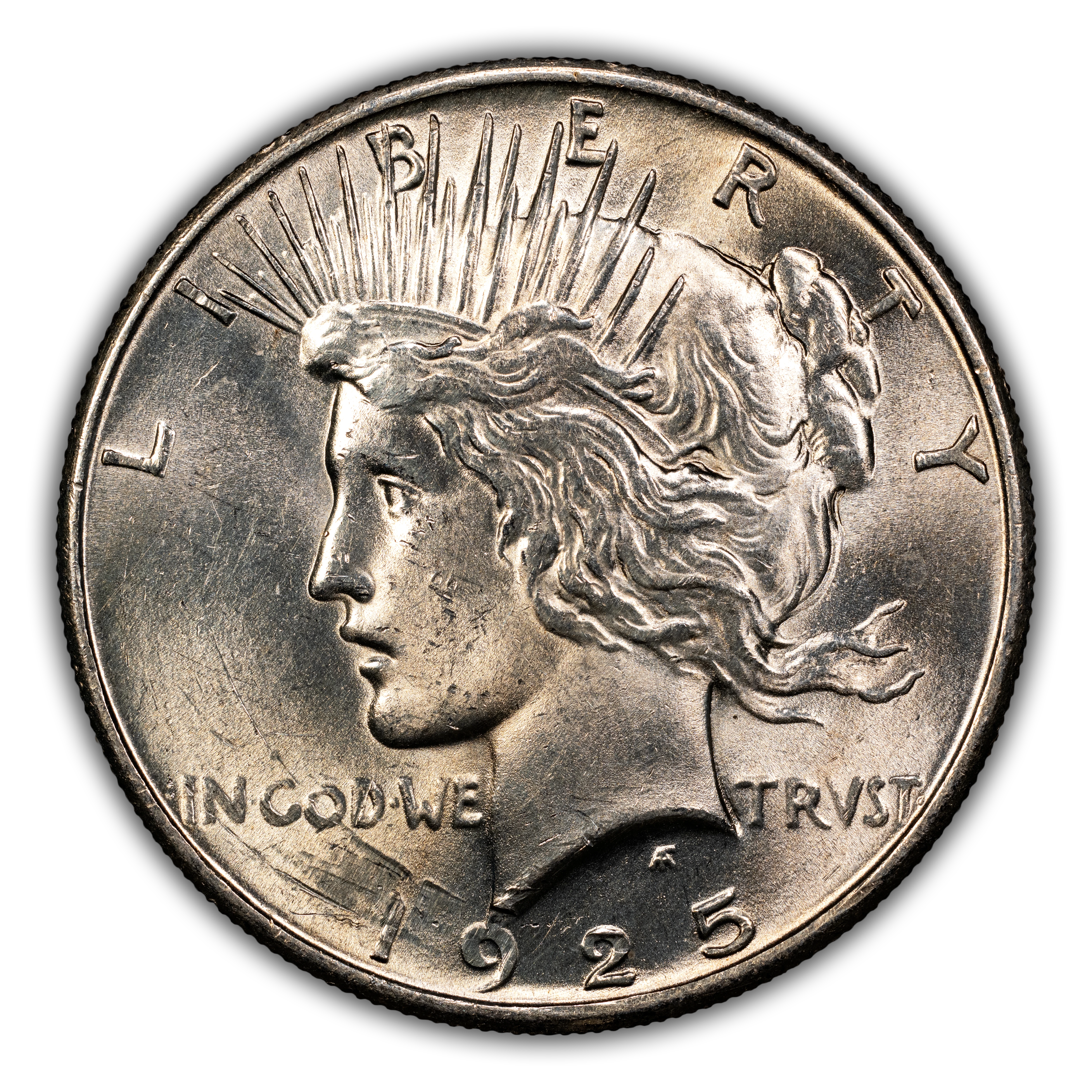 1925 $1  Tiara Die Gouge, VAM-1A2 MS thumbnail 4