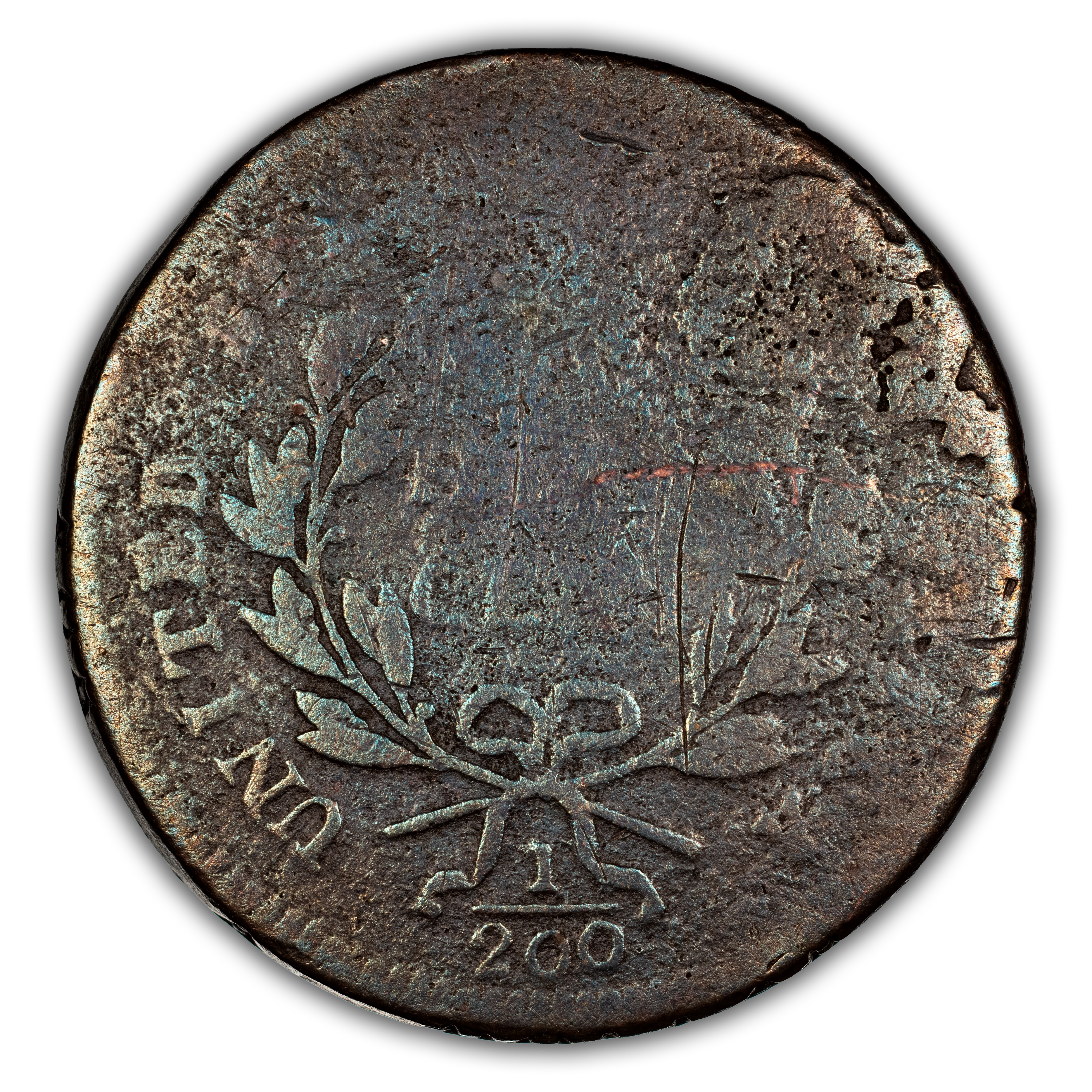 1797 1/2c Lettered Edge, Low Head, C-3b MS BN thumbnail 3