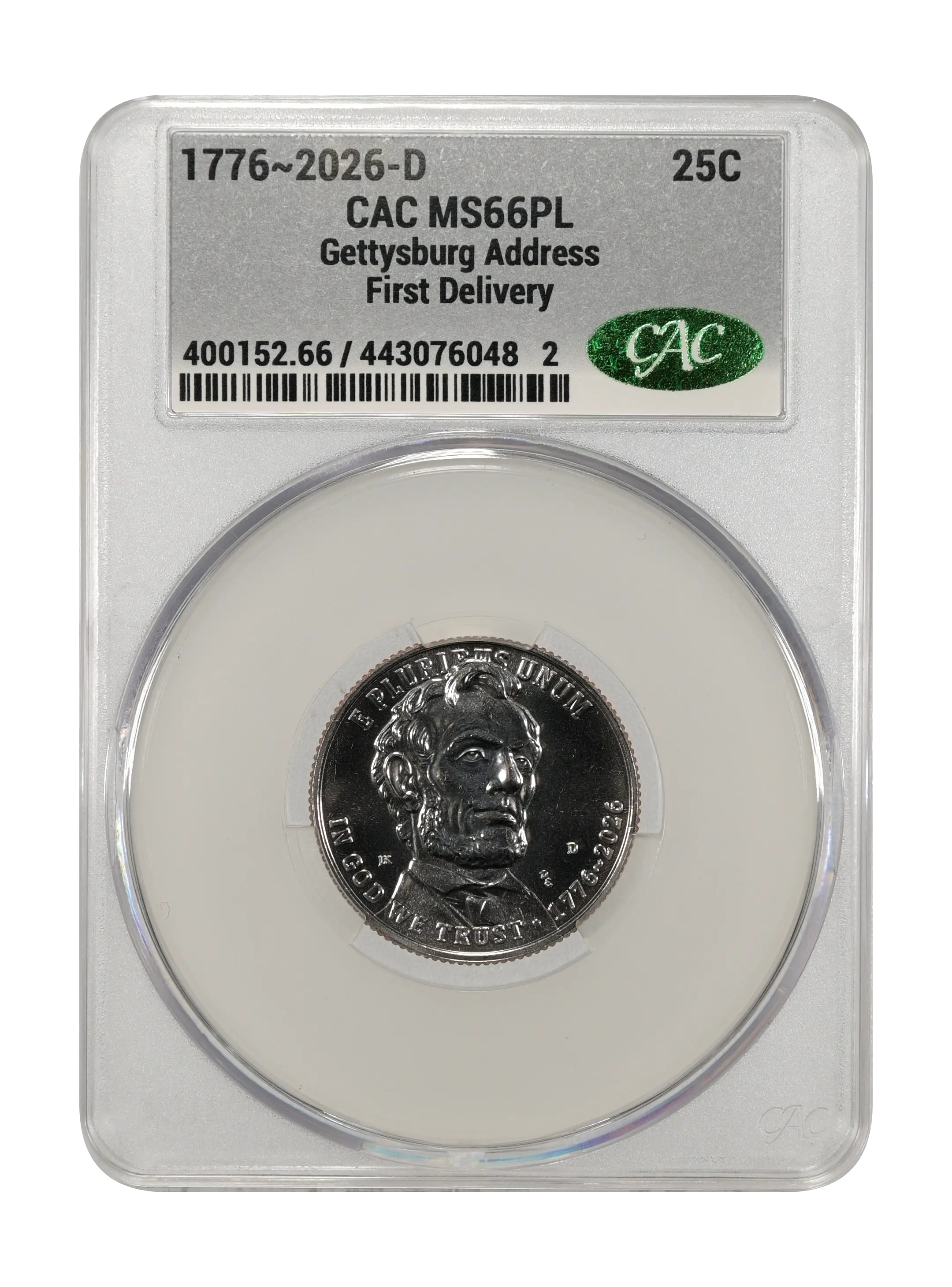 1776~2026-D 25c Gettysburg Address MS PL thumbnail 9