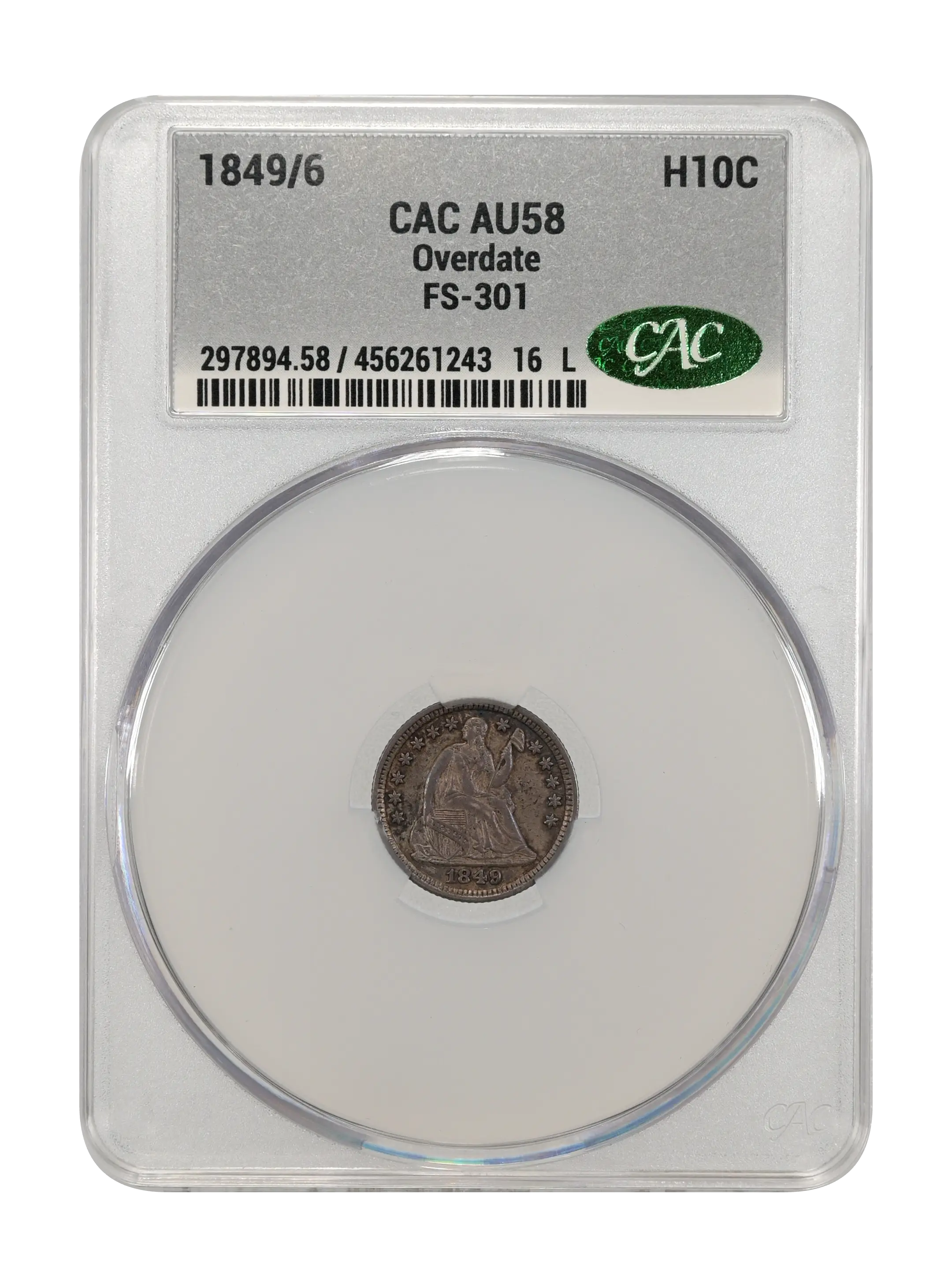 1849/6 H10c Overdate, FS-301 MS thumbnail 8