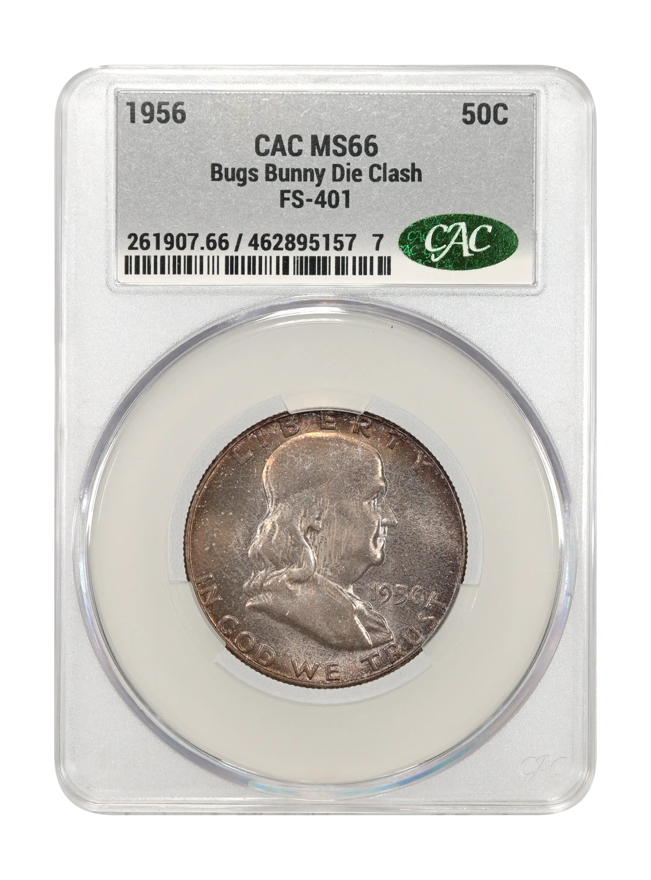 1956 50c Bugs Bunny Die Clash, FS-401 MS thumbnail 7