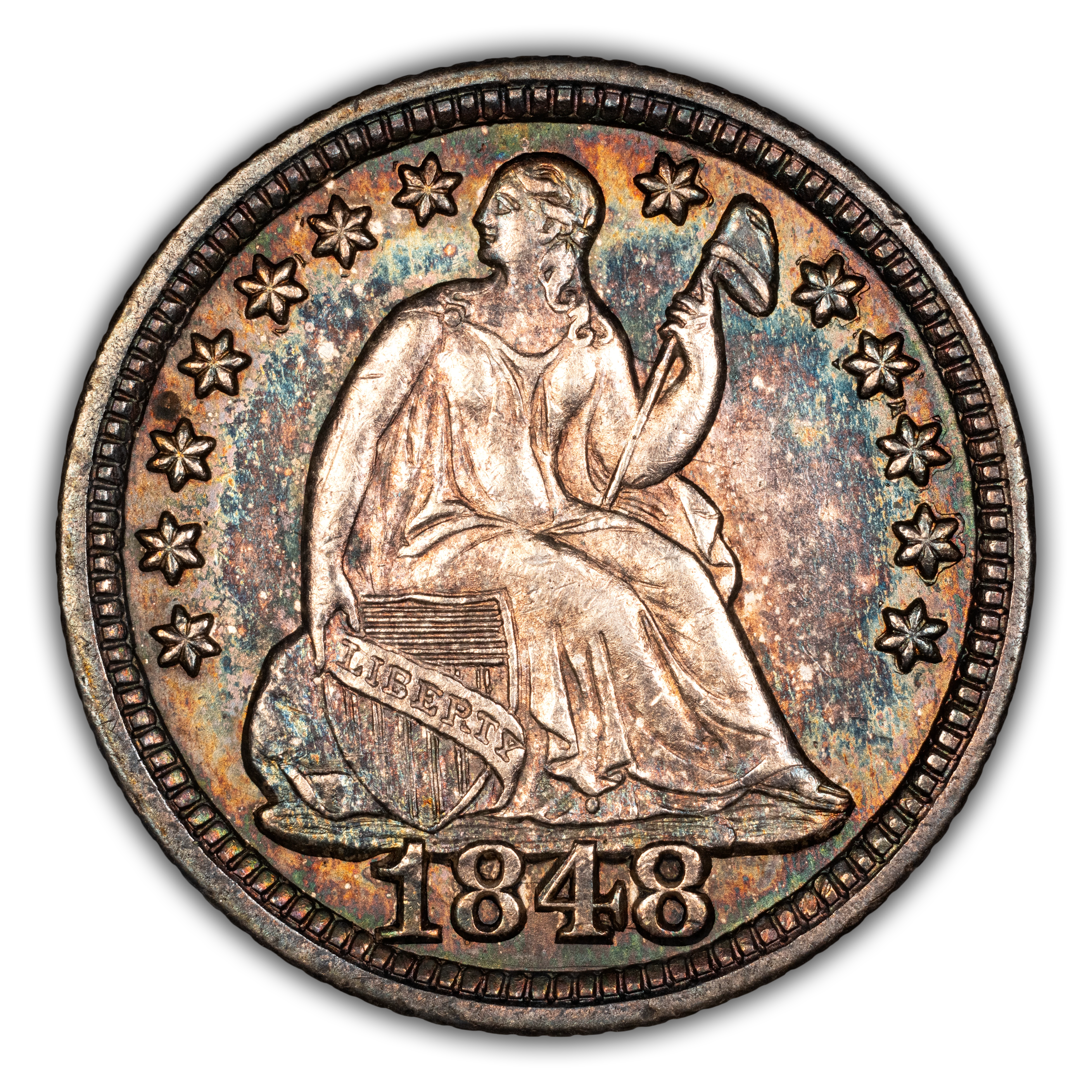 1848 H10c Large Date, FS-301 MS thumbnail 2