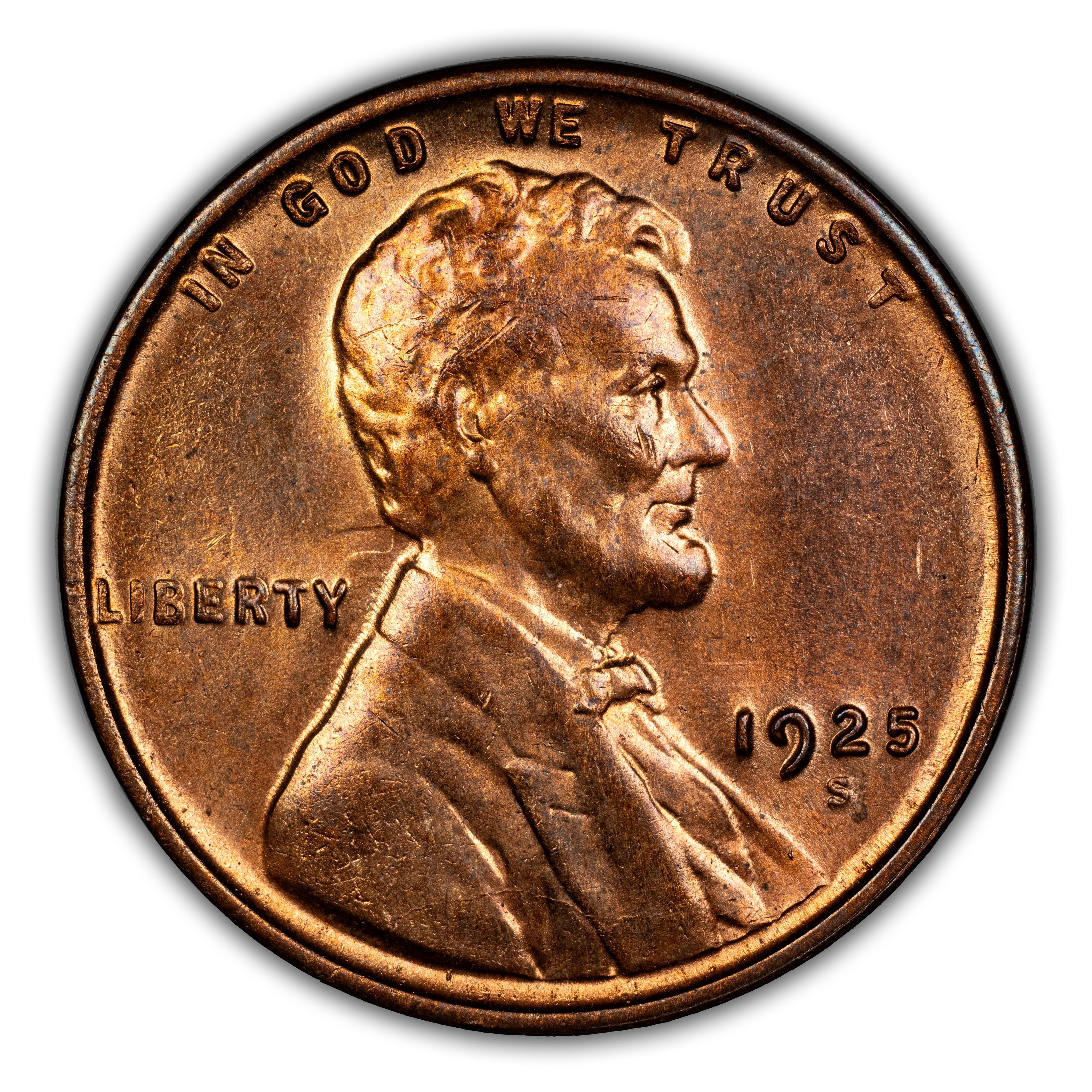 1925-S 1c Doubled Die Obverse, FS-101 MS RB thumbnail 2