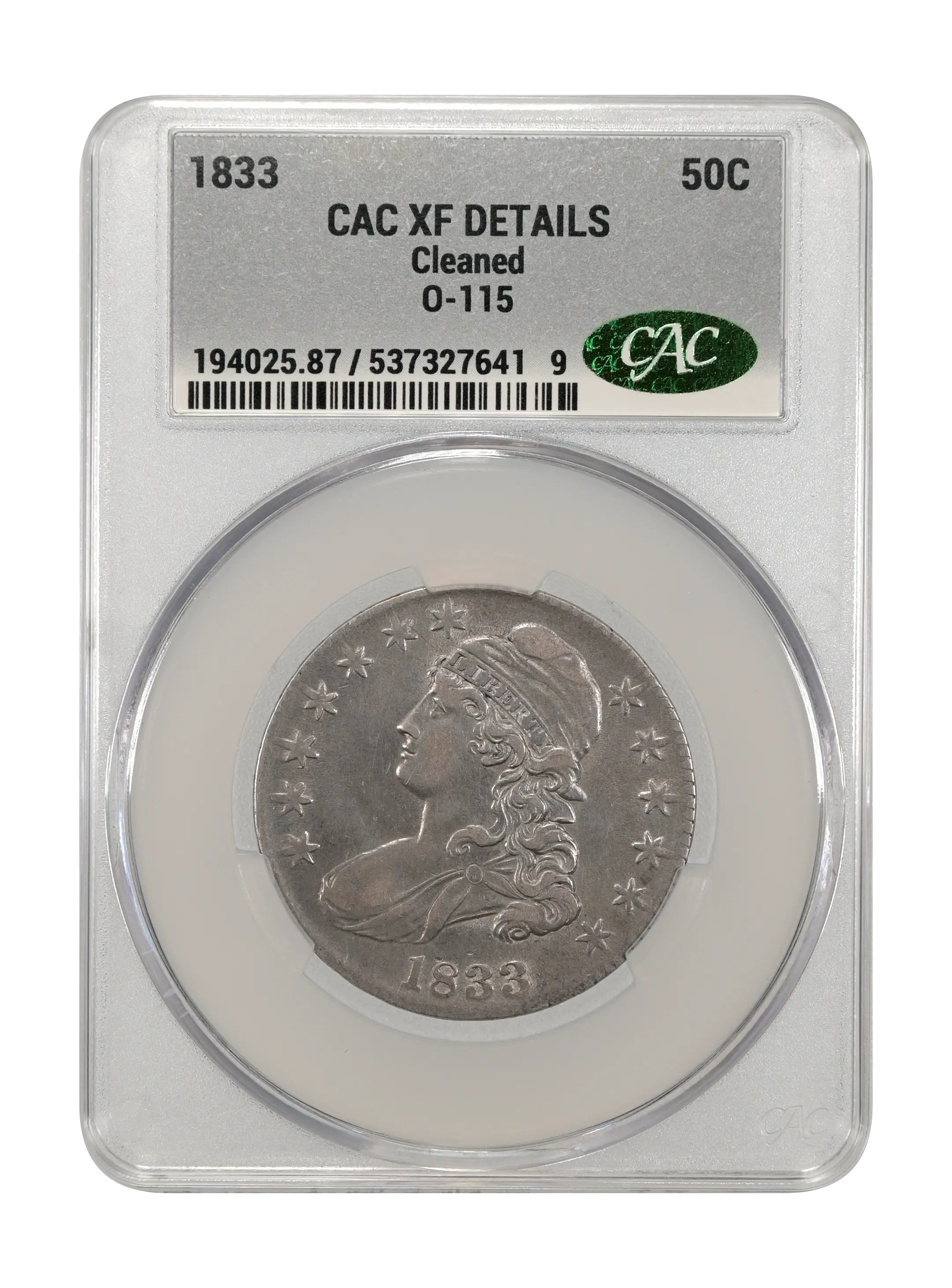 1833 50c O-115 MS thumbnail 5
