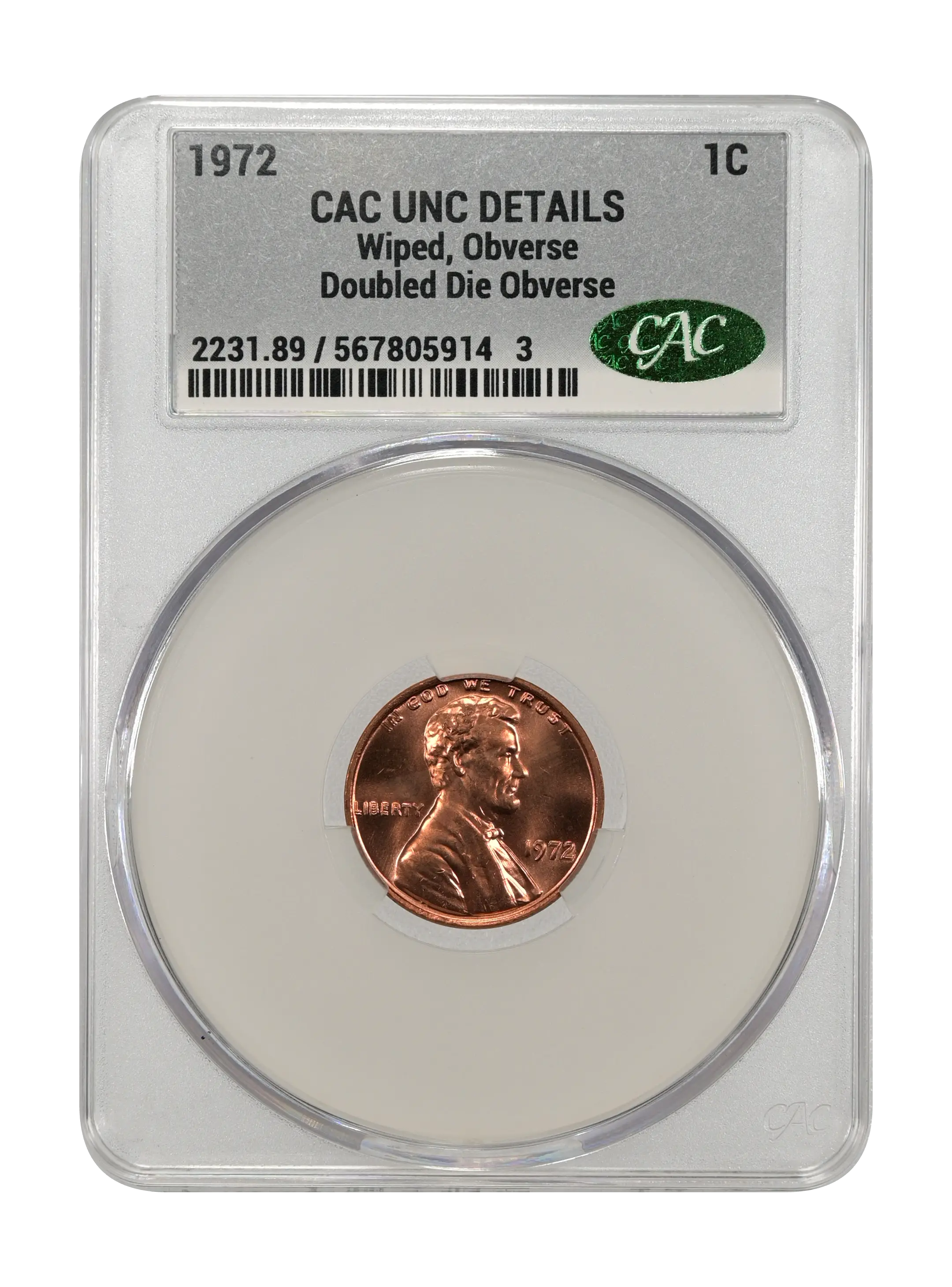 1972 1c Doubled Die Obverse MS BN thumbnail 17