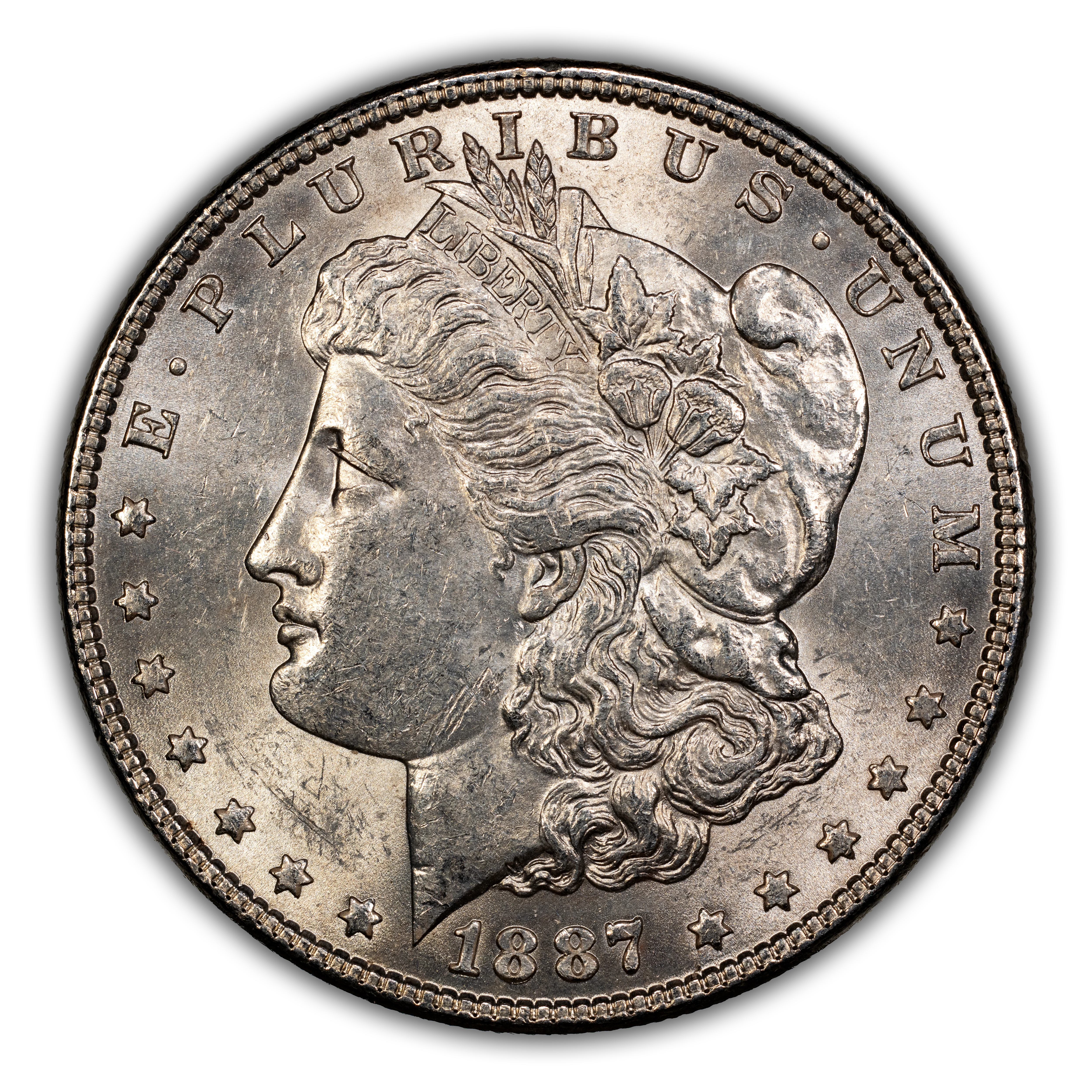1887 $1  Doubled Stars, Clashed Dies, VAM-13A MS thumbnail 5