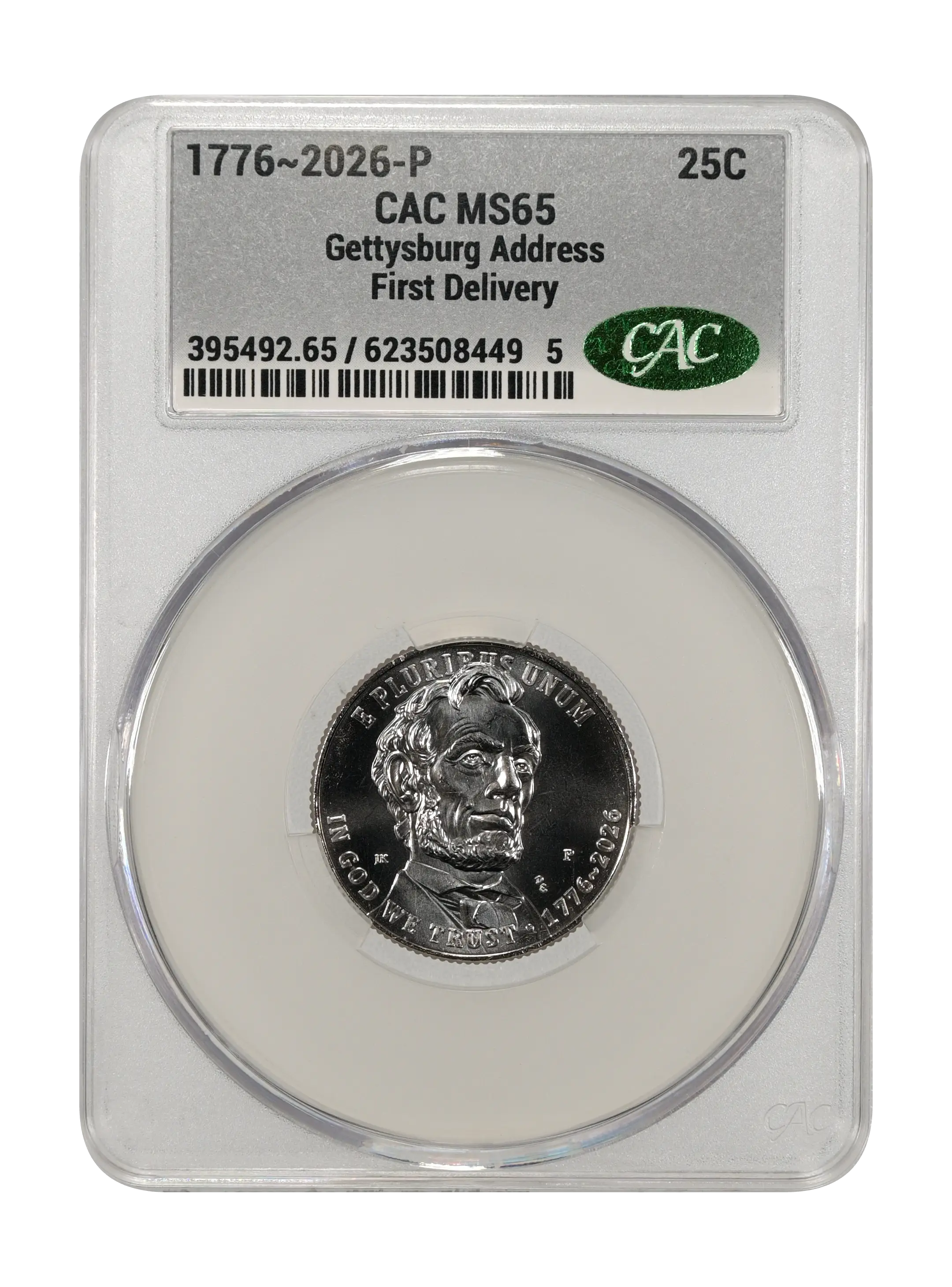 1776~2026-P 25c Gettysburg Address MS thumbnail 13