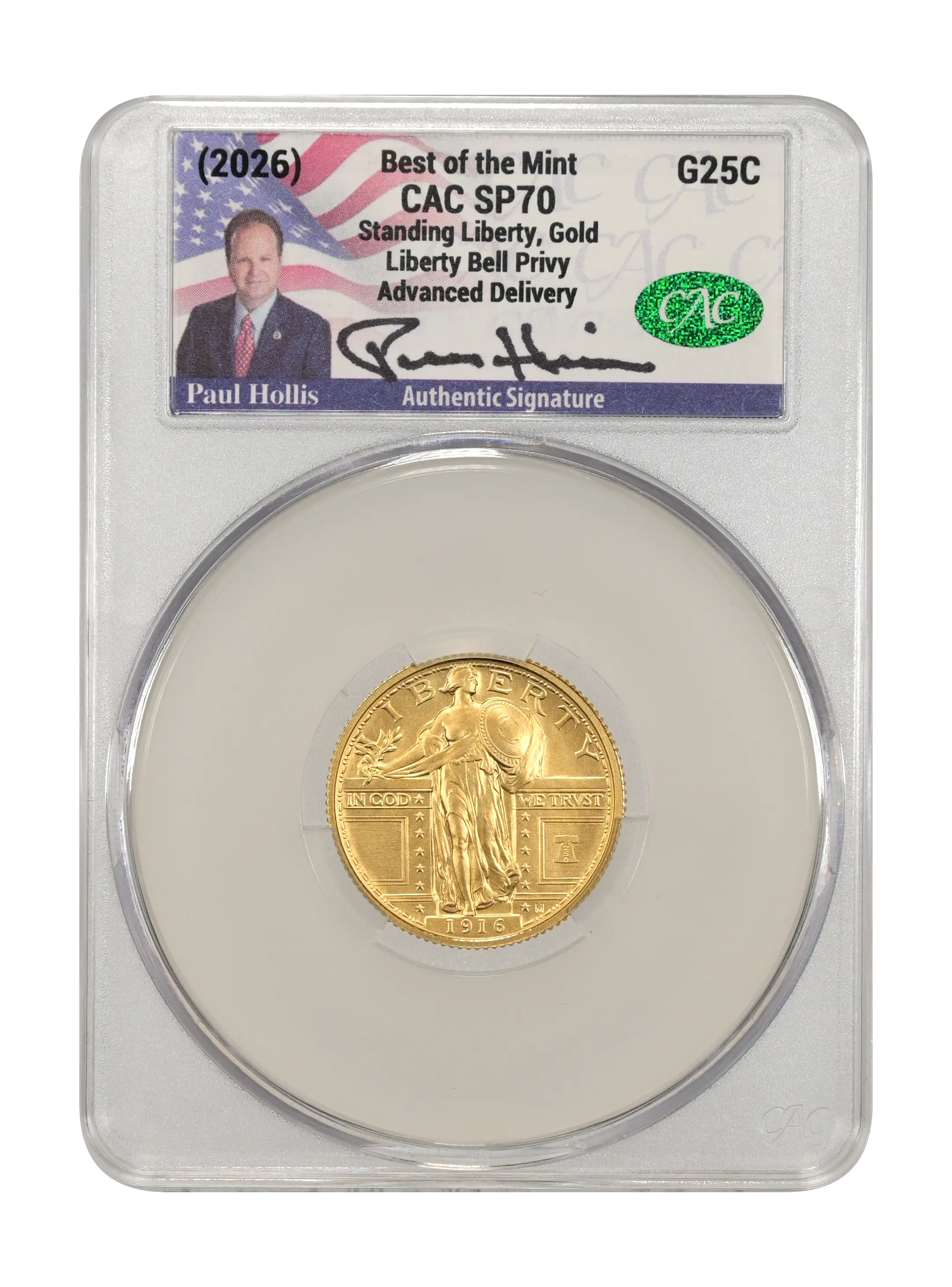 (2026) G25c Gold Standing Liberty, 250th Anniversary Privy SP thumbnail 16