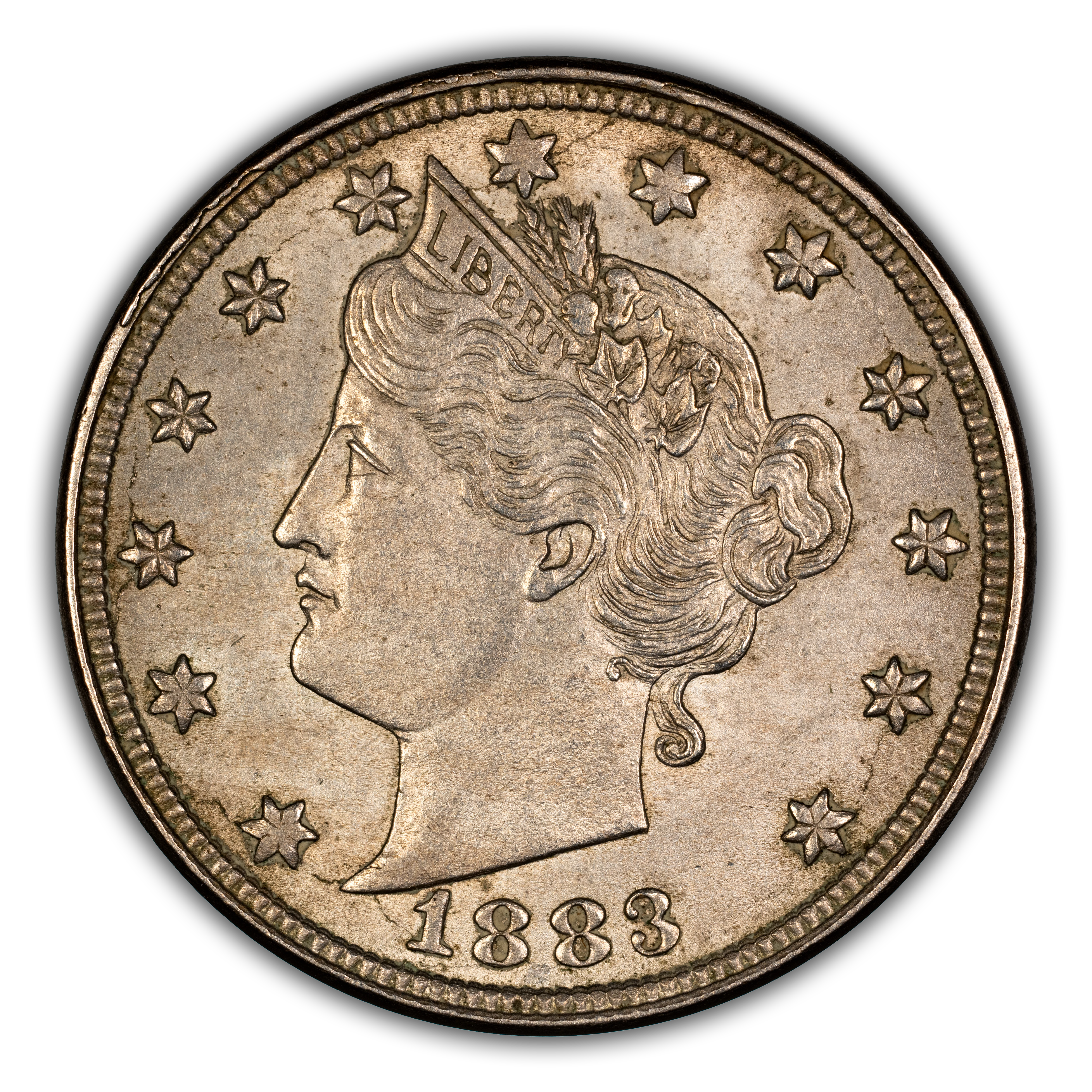 1883 5c No Cents, RPD, FS-1301 MS thumbnail 2