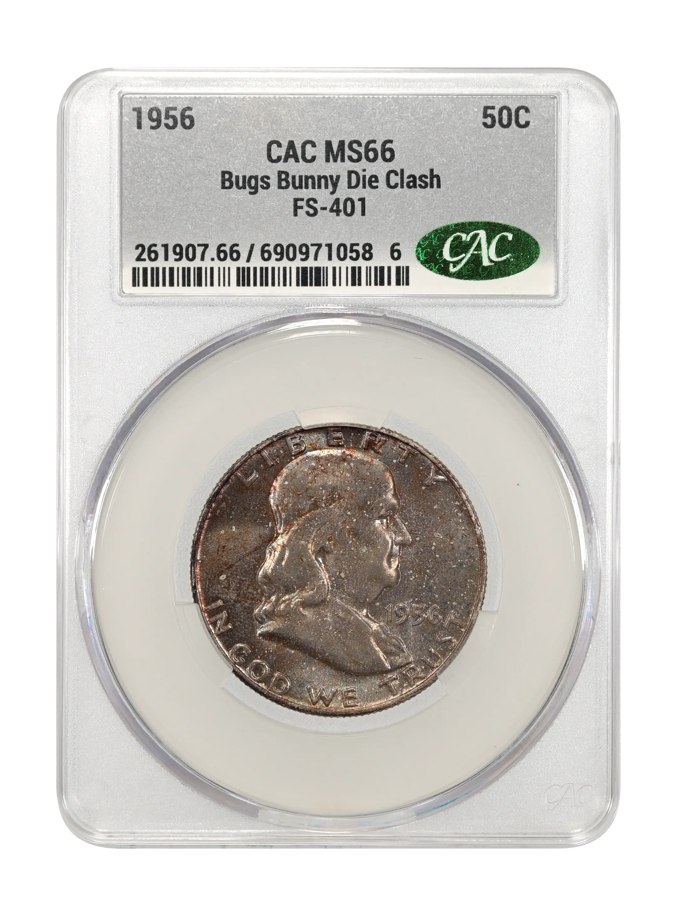 1956 50c Bugs Bunny Die Clash, FS-401 MS thumbnail 8