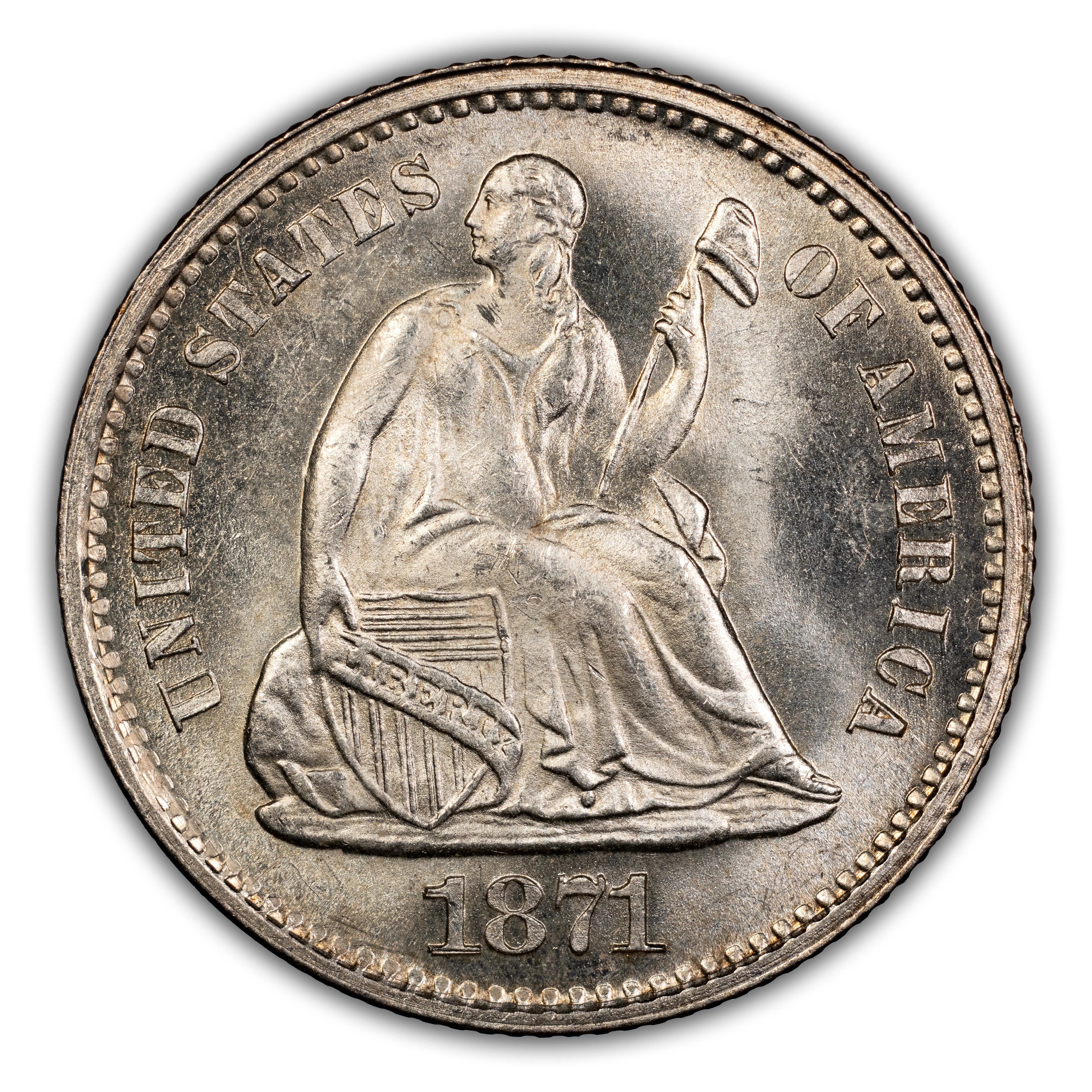 1871-S H10c MS