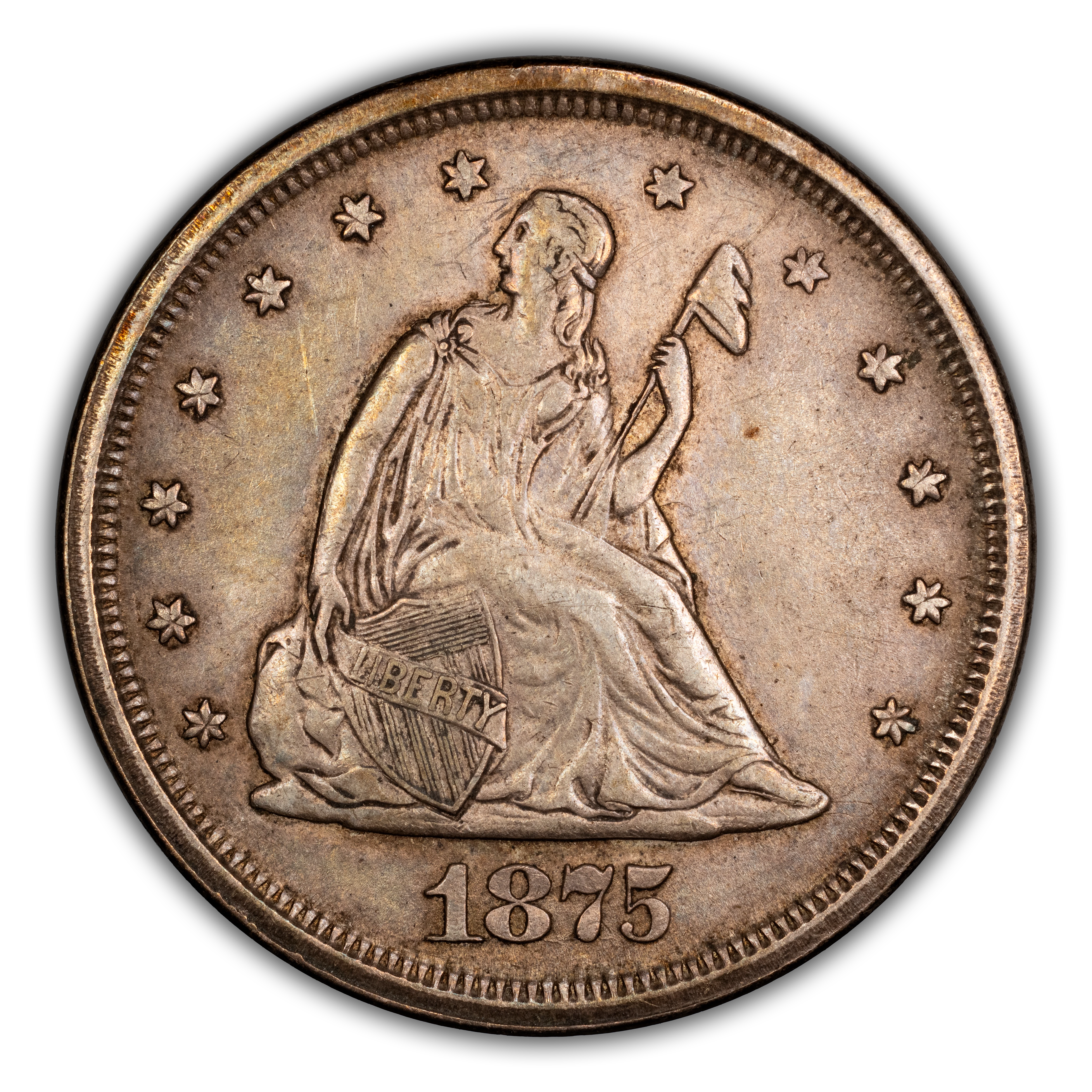 Twenty-Cent Piece Set 20c Seated Liberty, no 1876-CC, 4 Coins MS thumbnail 7
