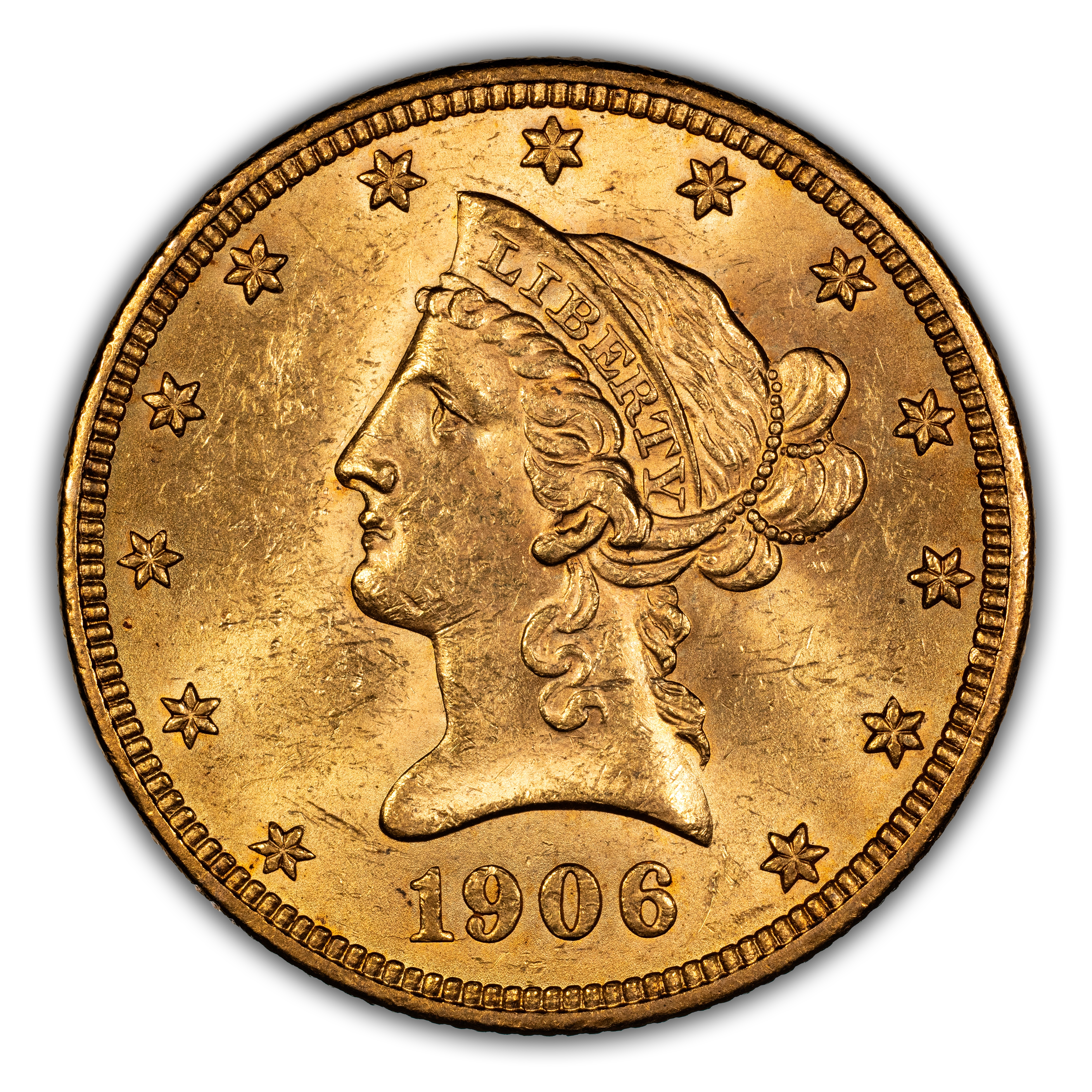 1906 $10 MS