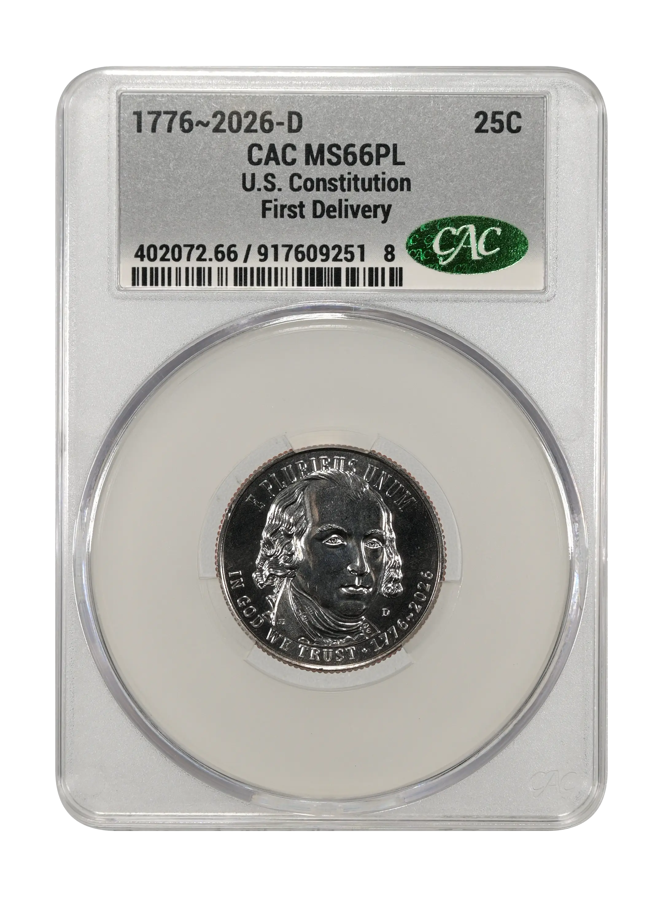 1776~2026-D 25c U.S. Constitution MS PL