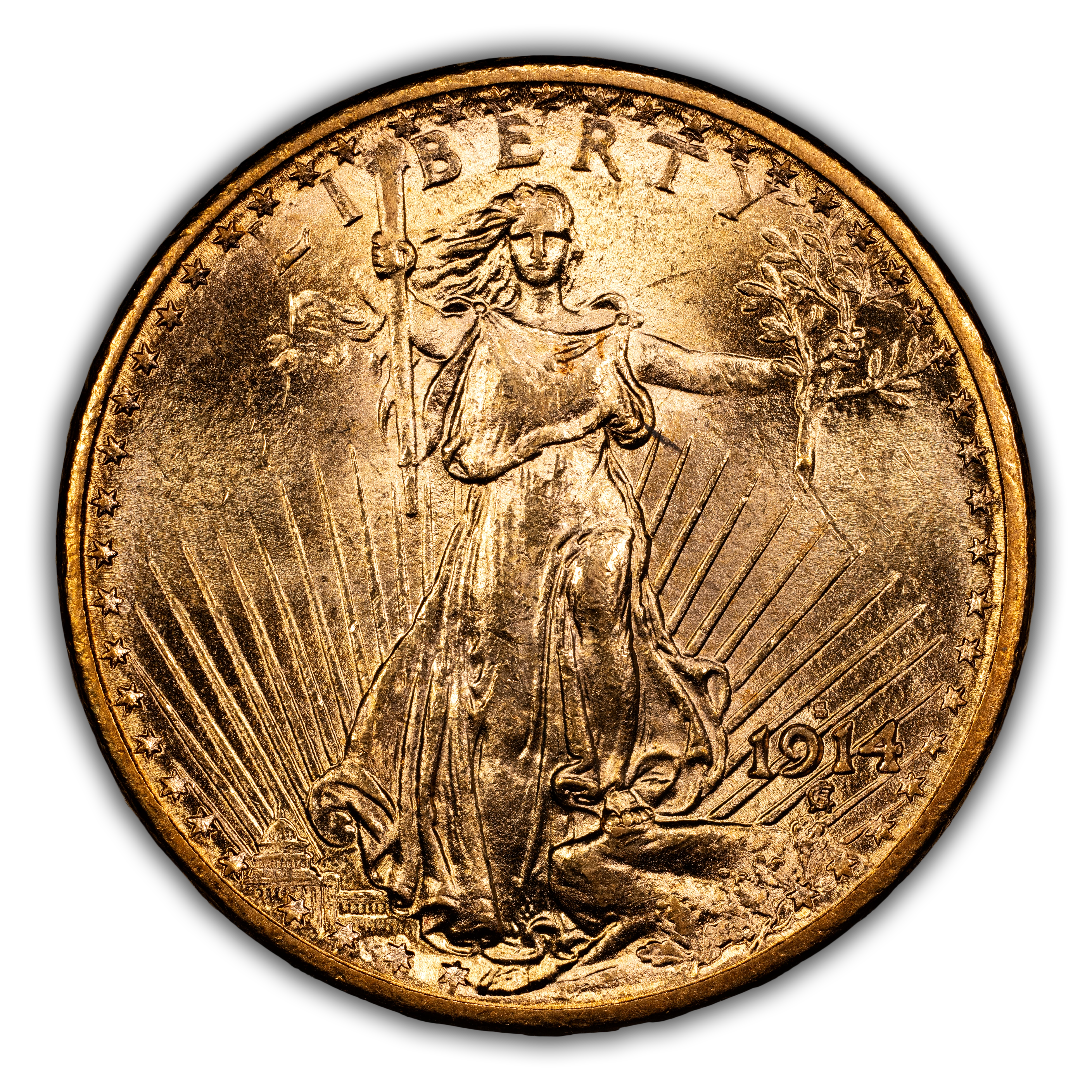 1914-S $20  MS thumbnail 3