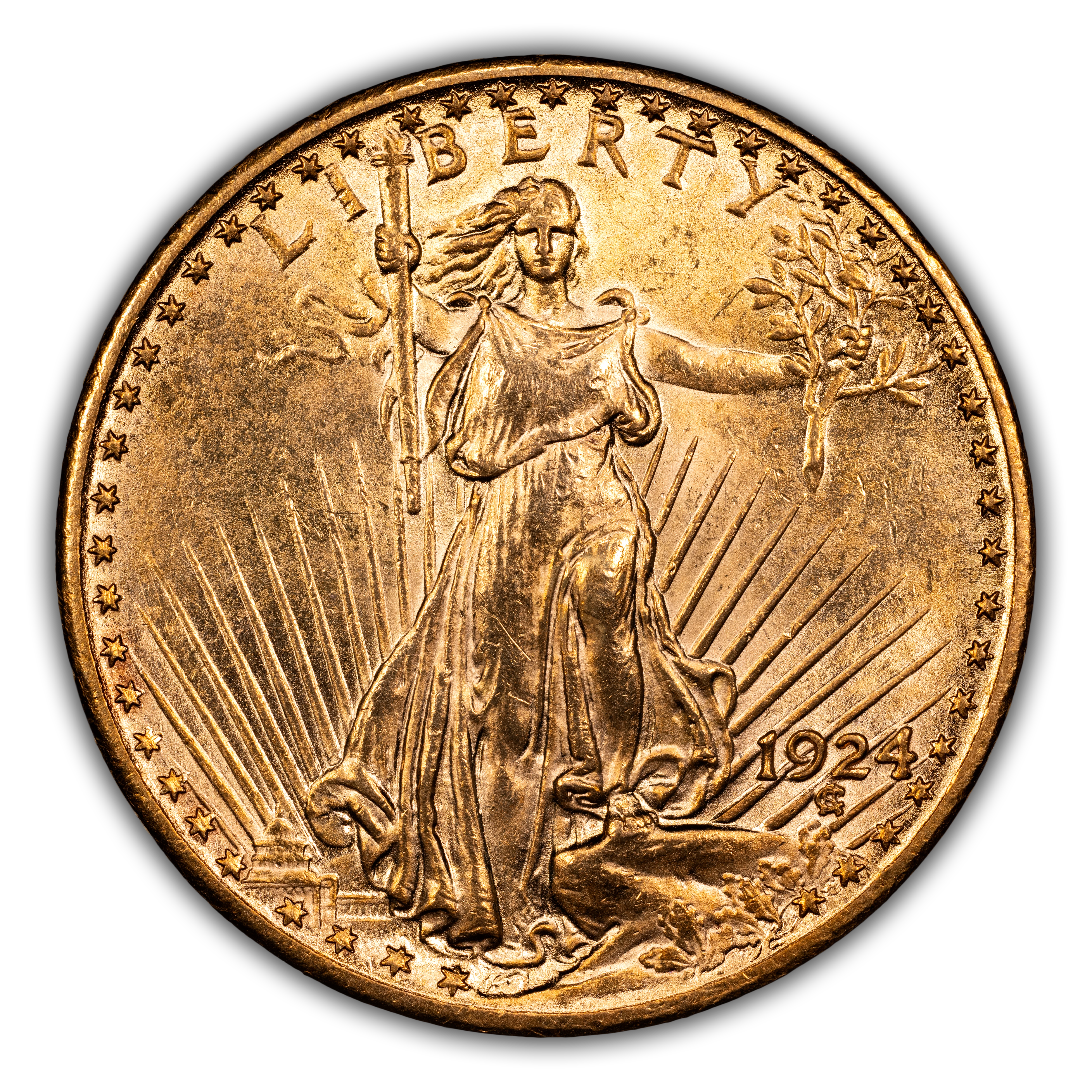 1924 $20  Doubled Die Obverse, FS-101 MS thumbnail 7