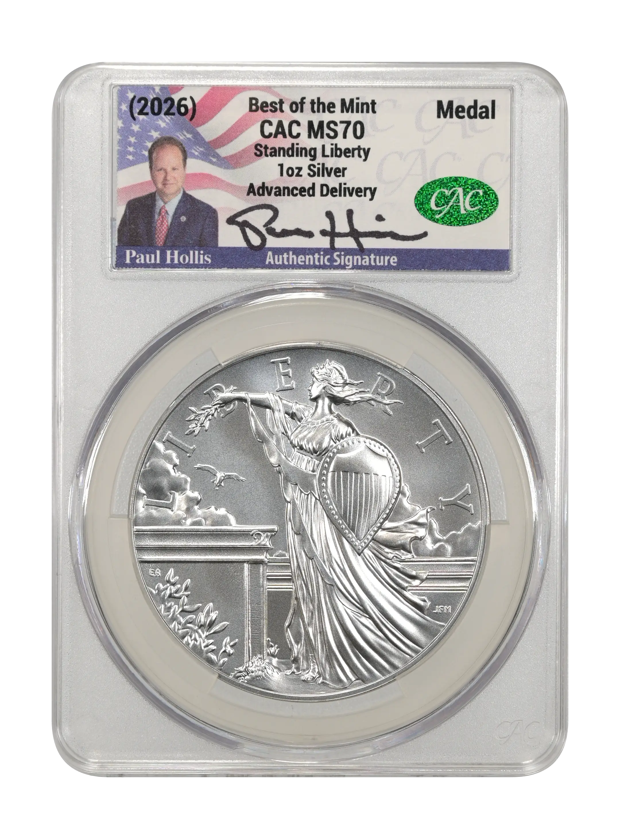 (2026) Medal 1oz Silver, Standing Liberty MS thumbnail 13