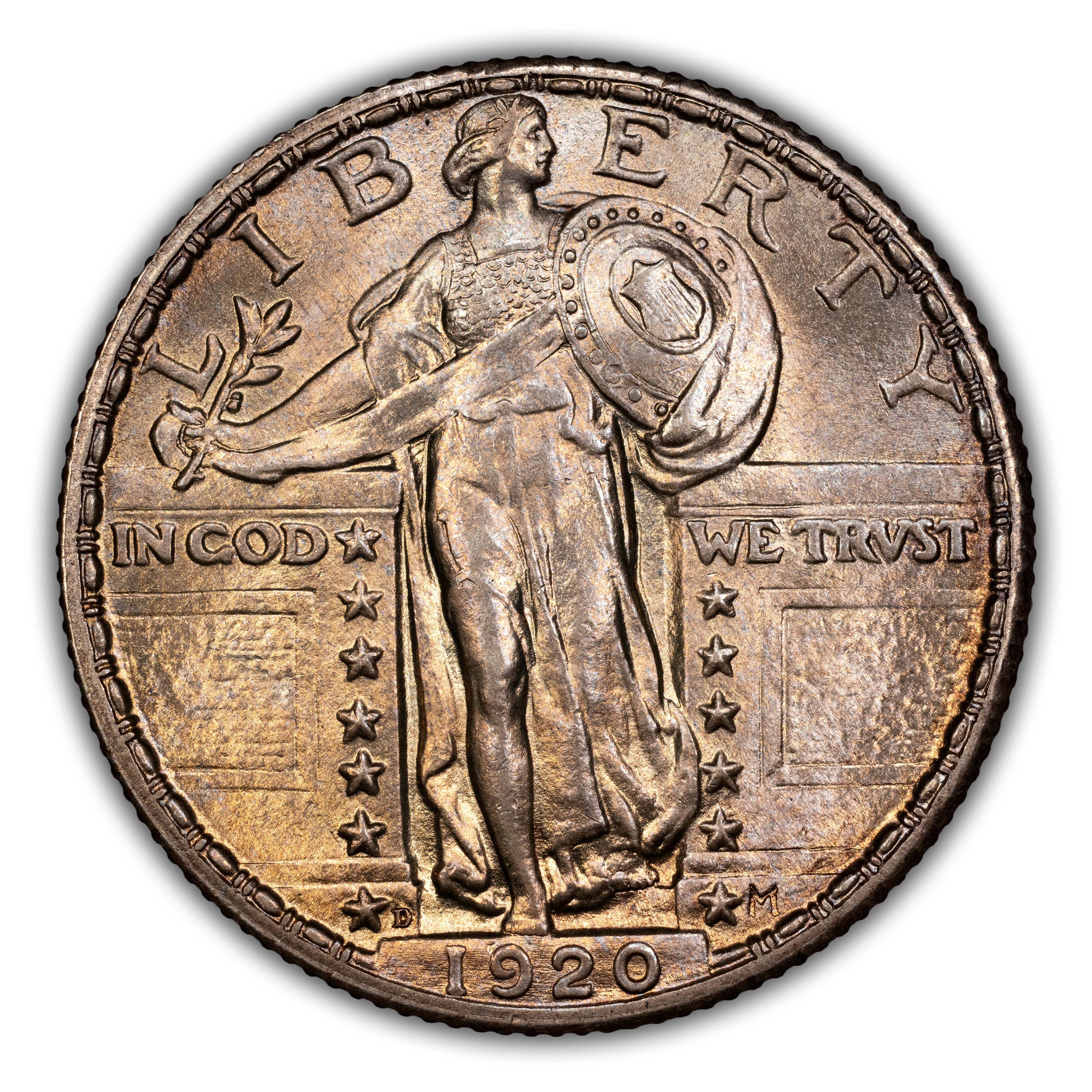 1920-D 25c MS FH thumbnail 2