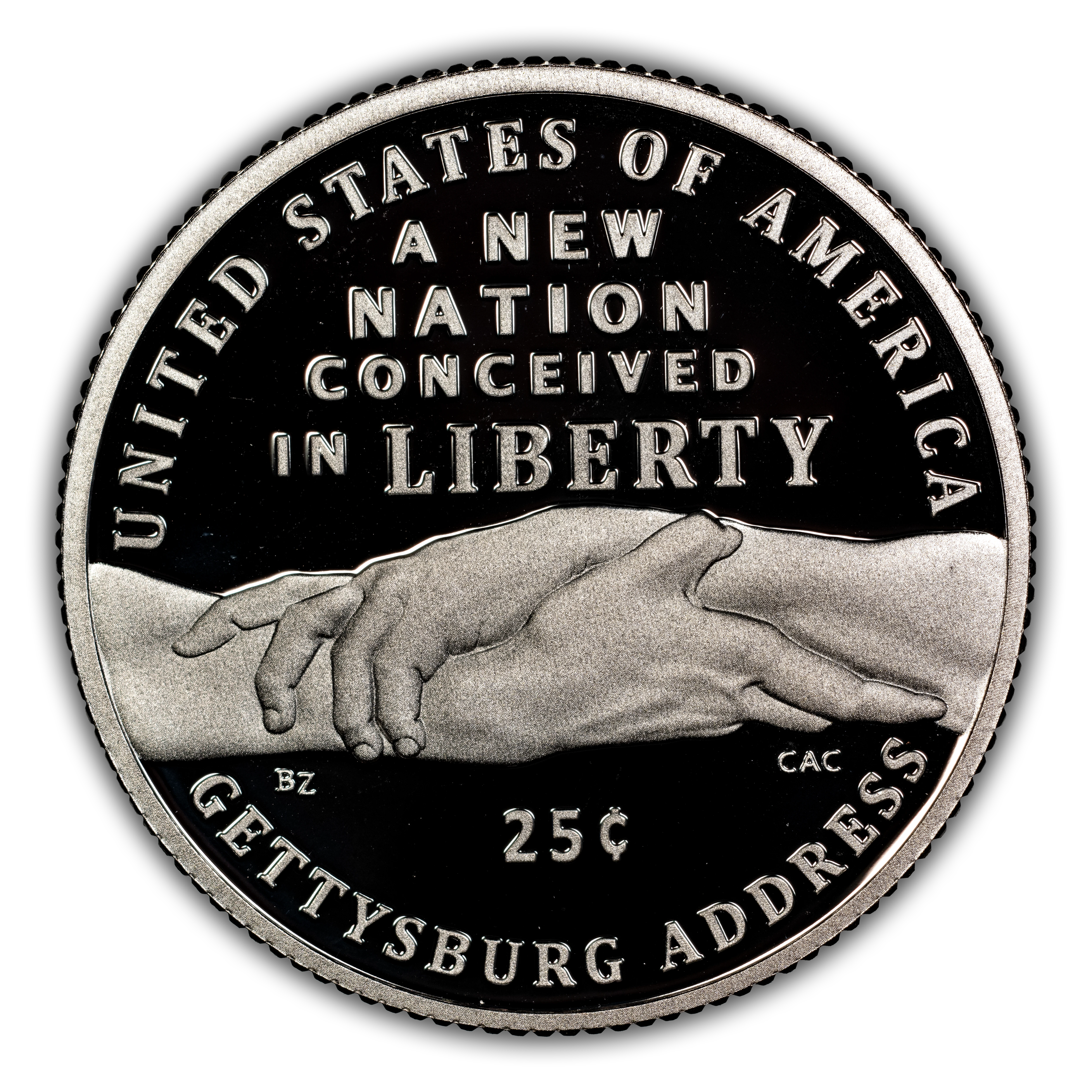 1776~2026-S 25c Gettysburg Address, Silver PR DCAM thumbnail 16