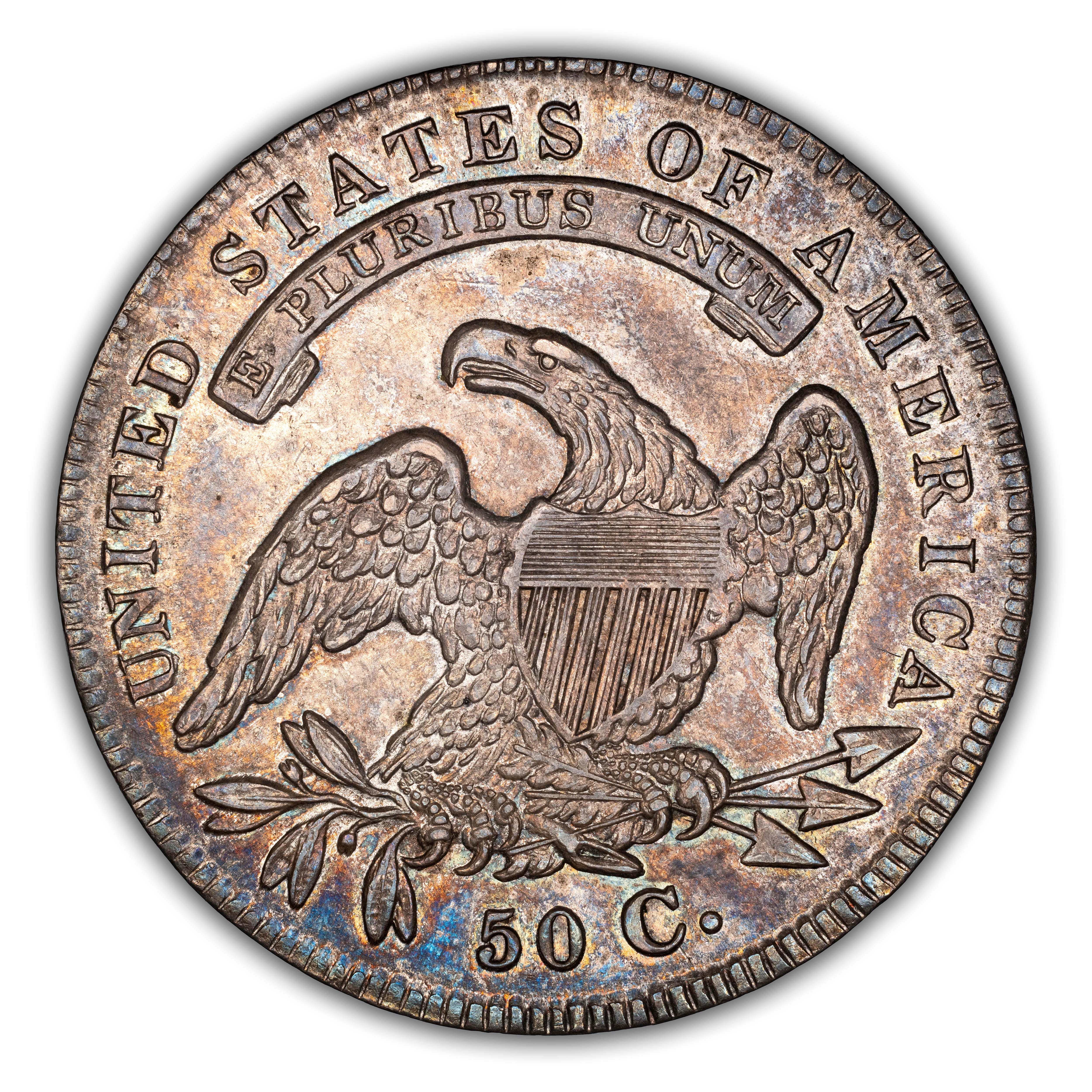 1834 50c Small Date, Small Letters, O-109 MS thumbnail 15