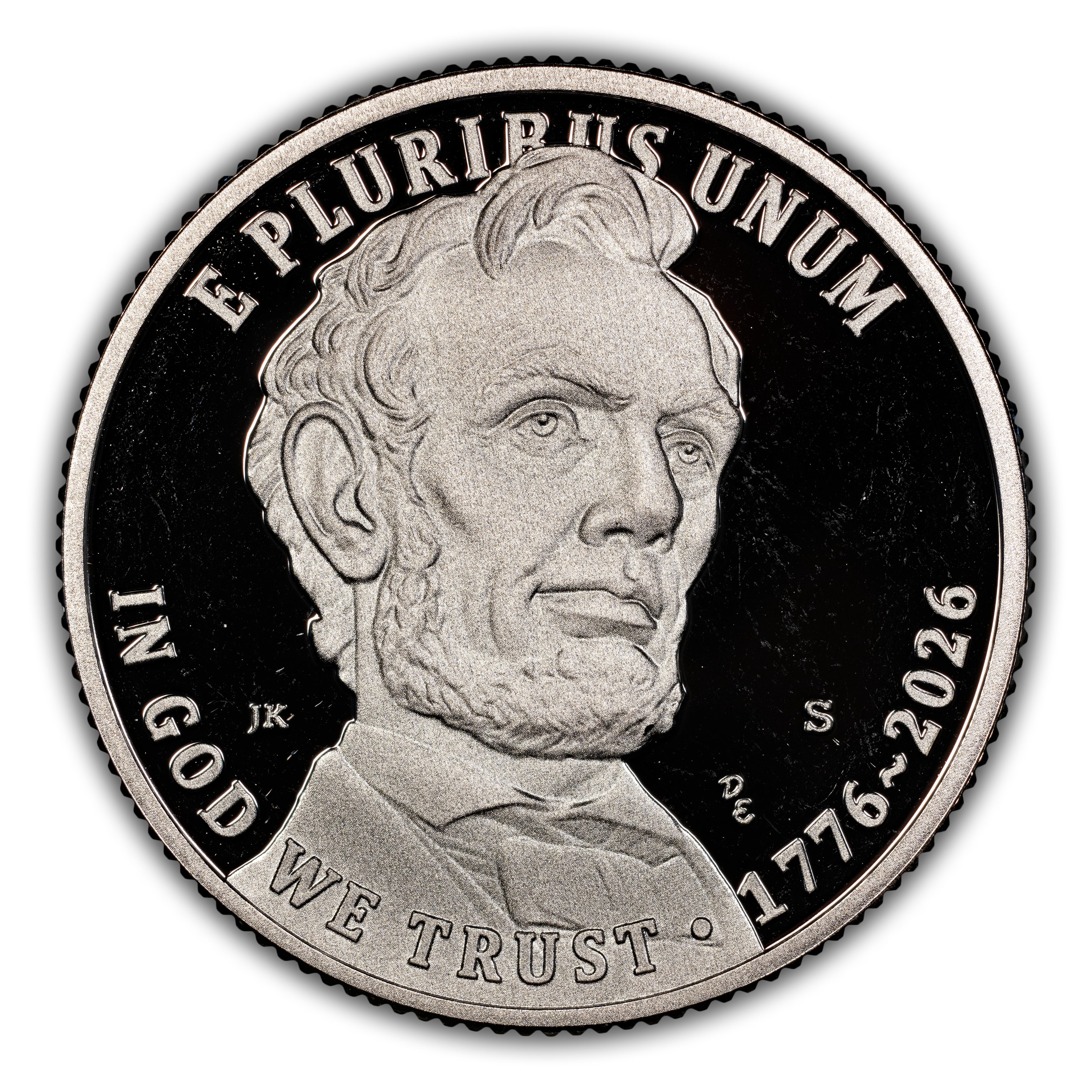 1776~2026-S 25c Gettysburg Address, Silver PR DCAM thumbnail 3