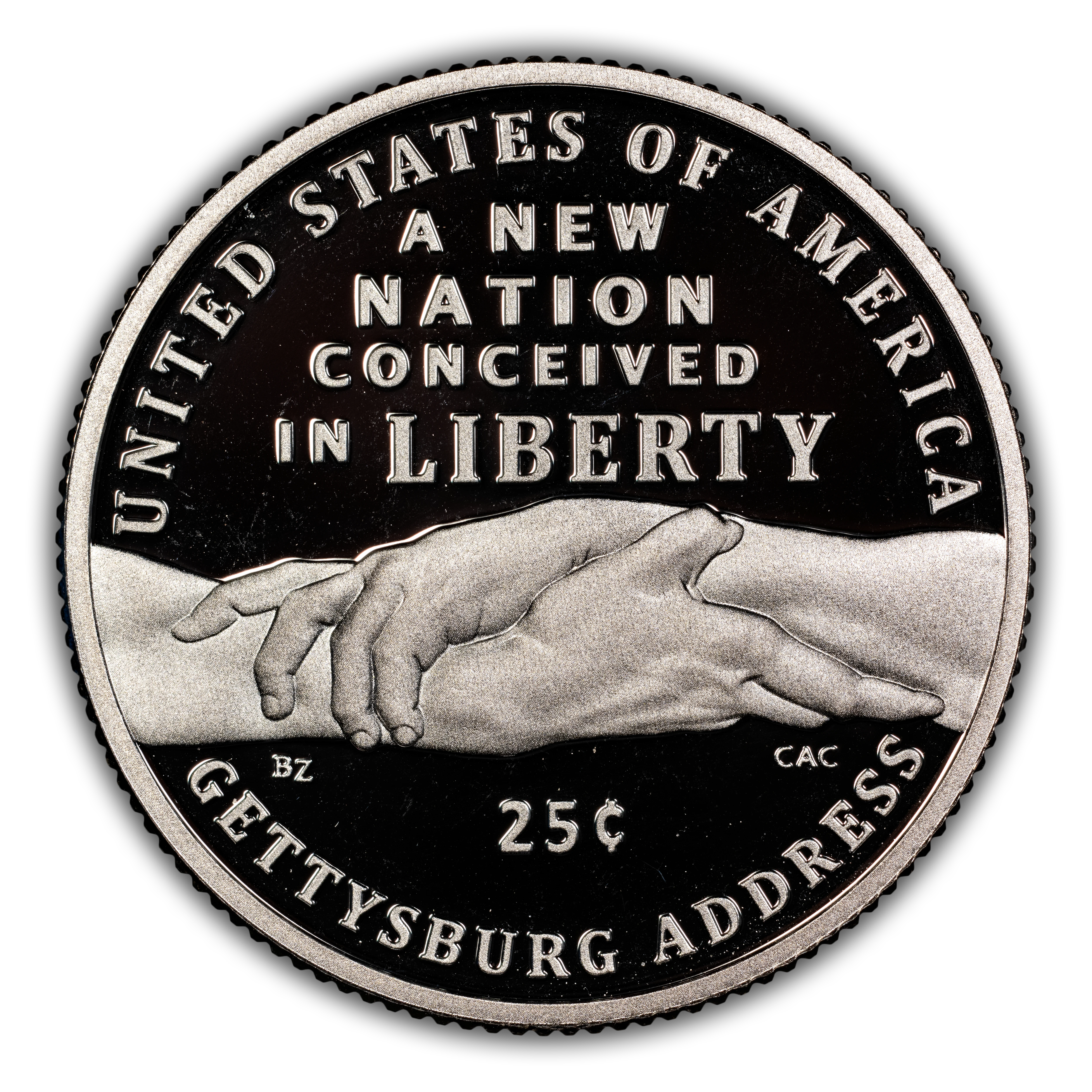 1776~2026-S 25c Gettysburg Address, Silver PR DCAM thumbnail 17