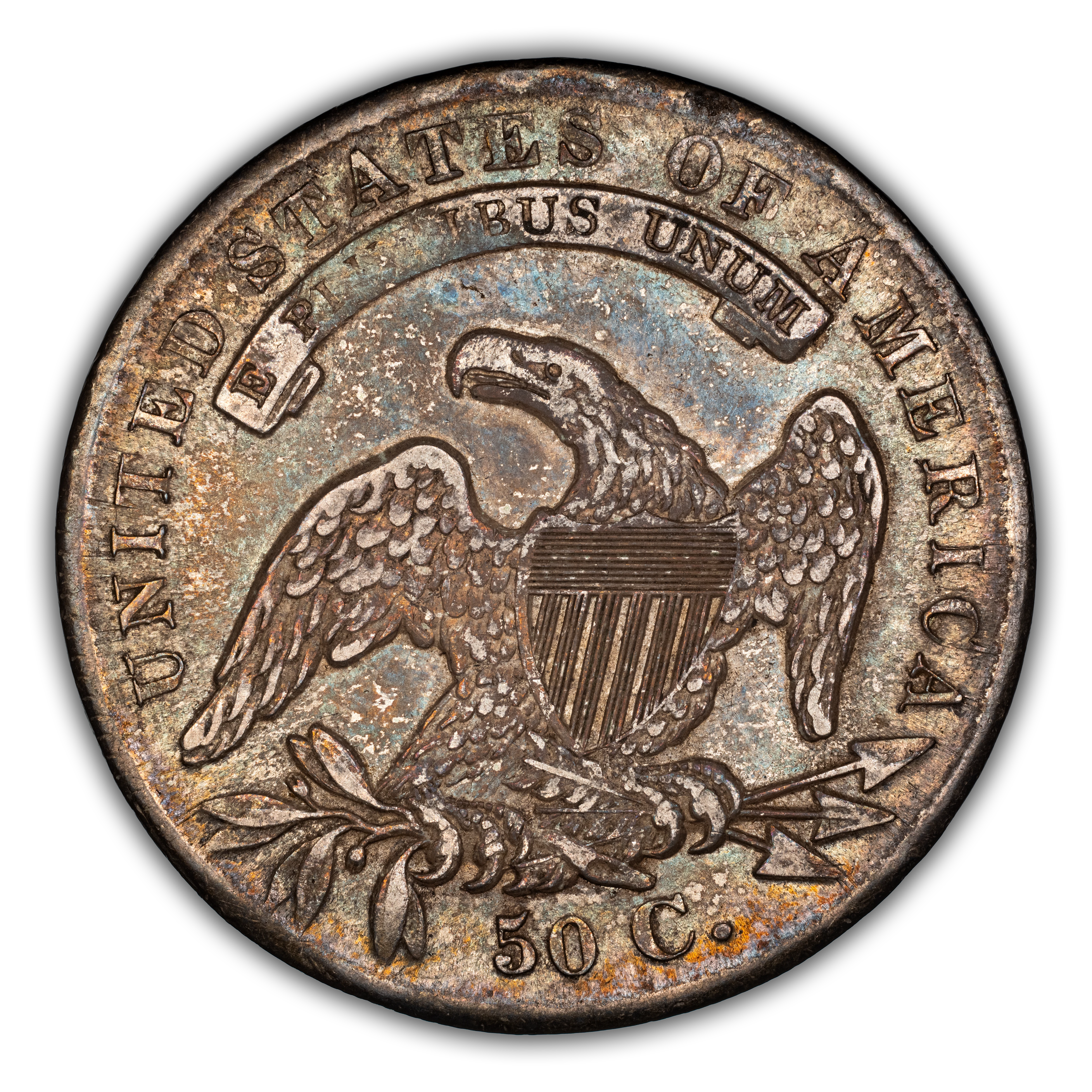 1836 50c Lettered Edge, Bar Dot, O-112 MS thumbnail 6