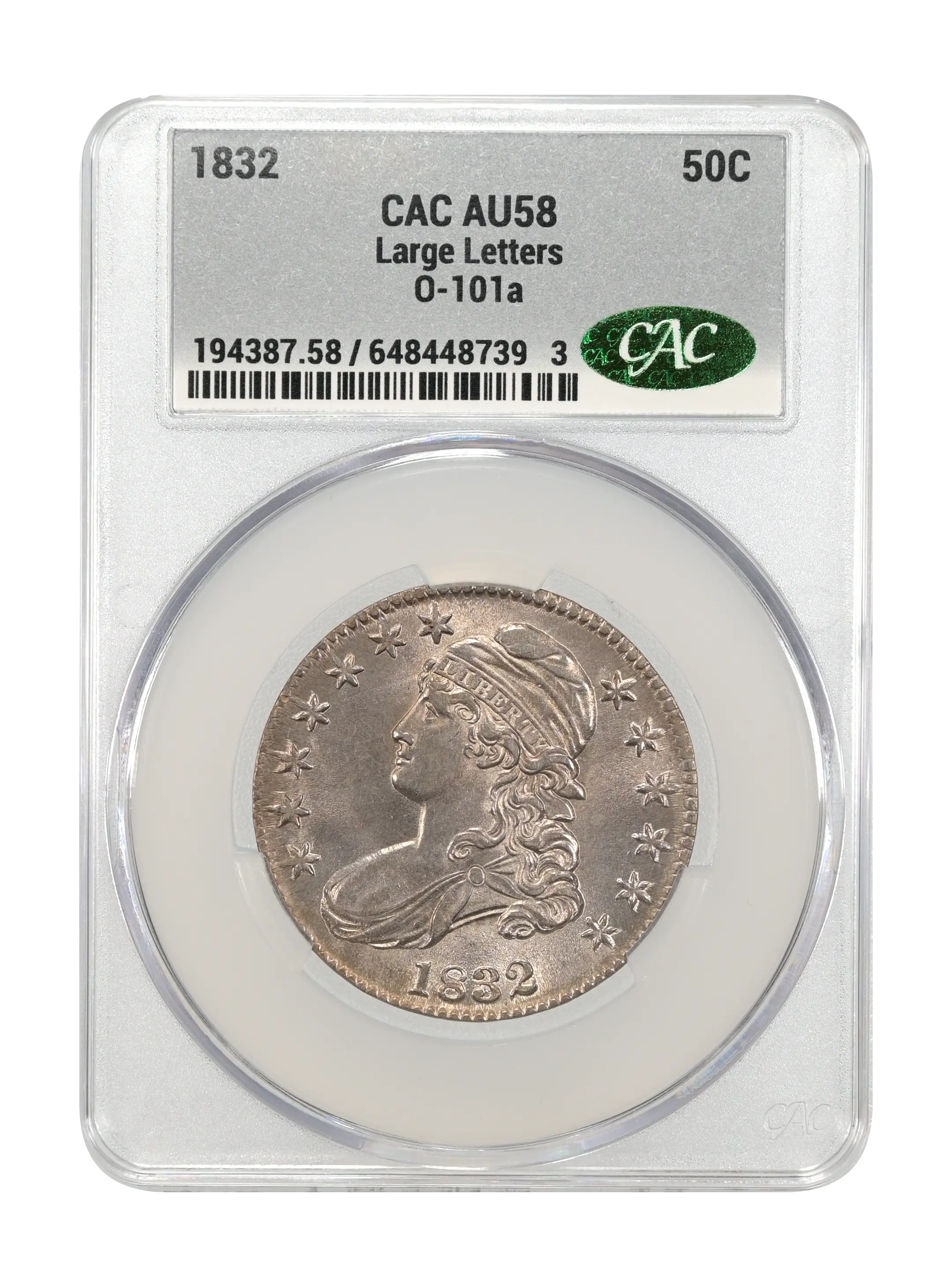 1832 50c Large Letters, O-101a MS thumbnail 11